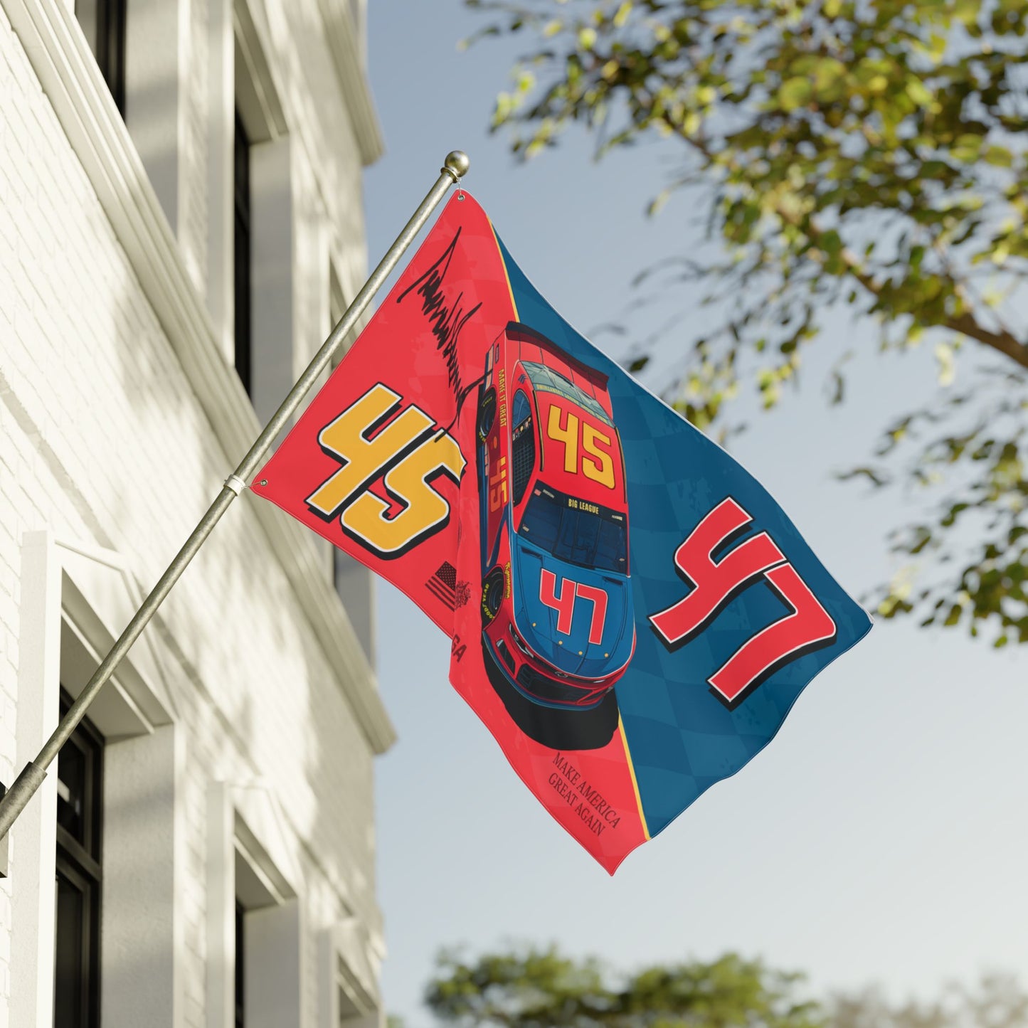 45/47 Racing Double Sided Flag