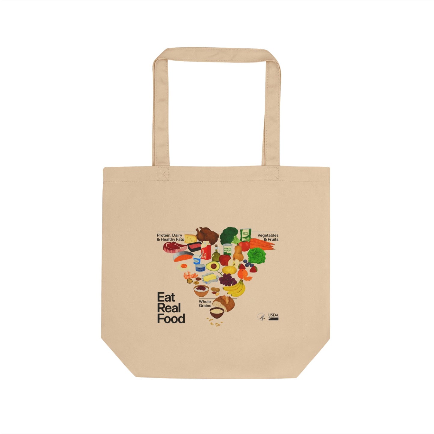 MAHA Food Pyramid - 100% Organic Cotten Tote Bag