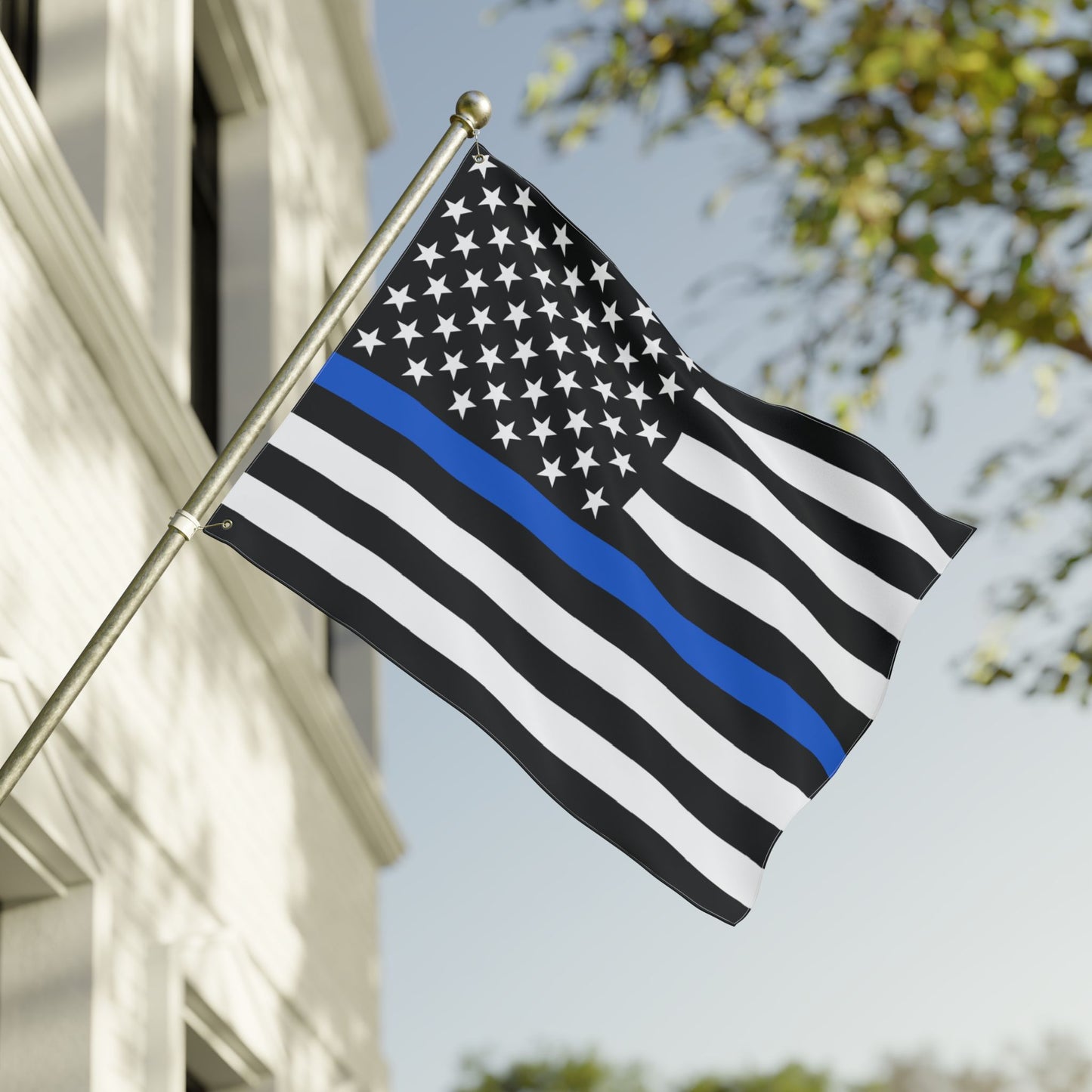 Thin Blue Line Double Sided  Flag