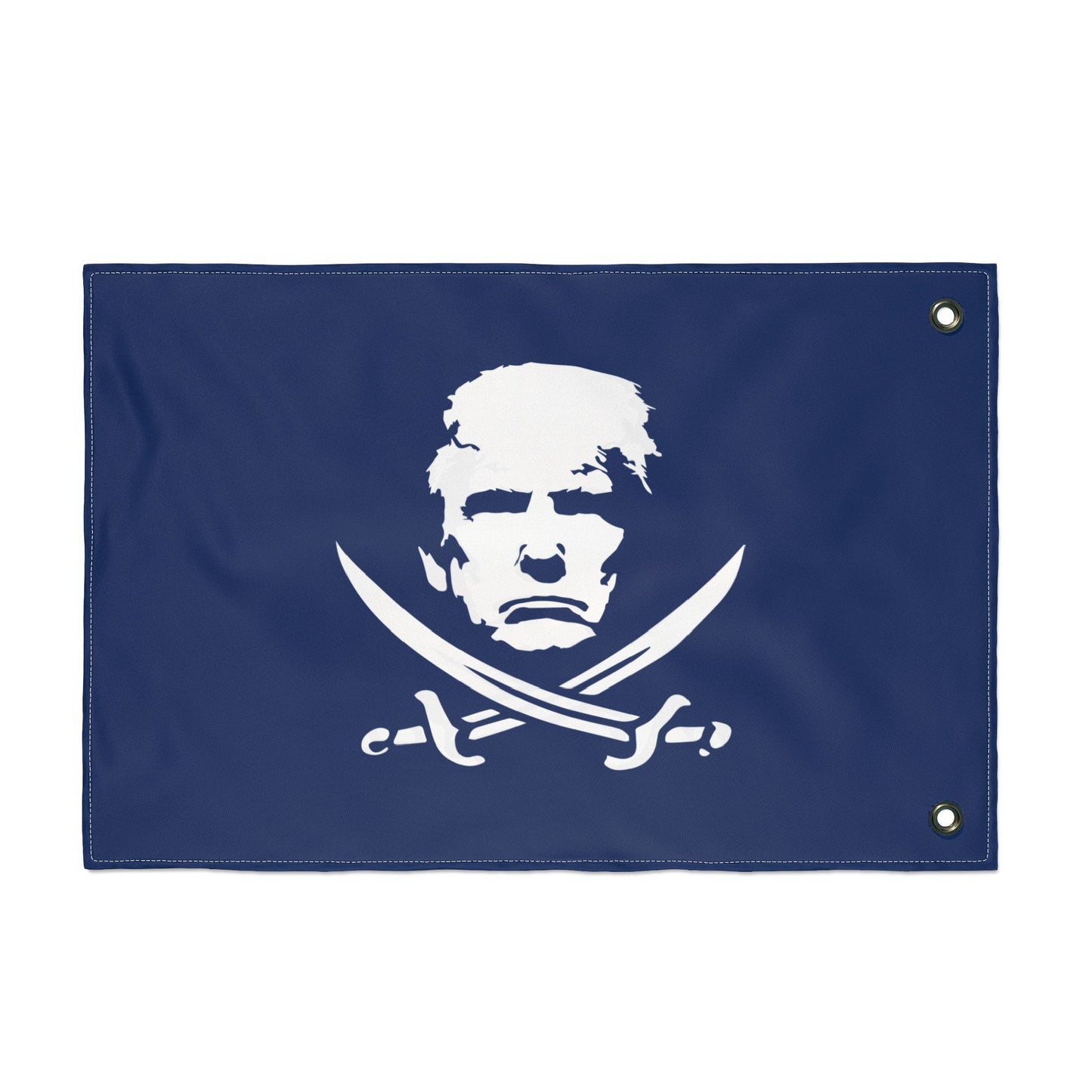 The Jolly Donald Double Sided Flag - Navy Blue