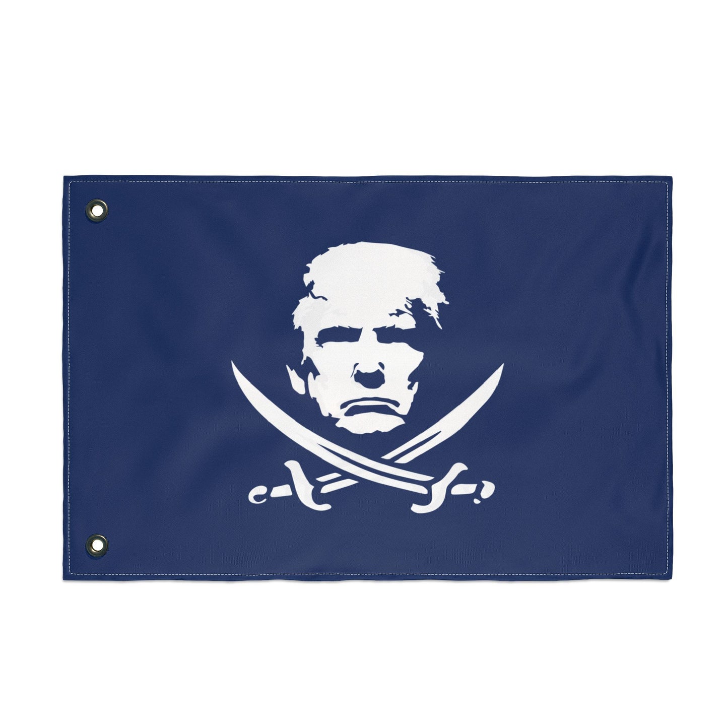 The Jolly Donald Double Sided Flag - Navy Blue