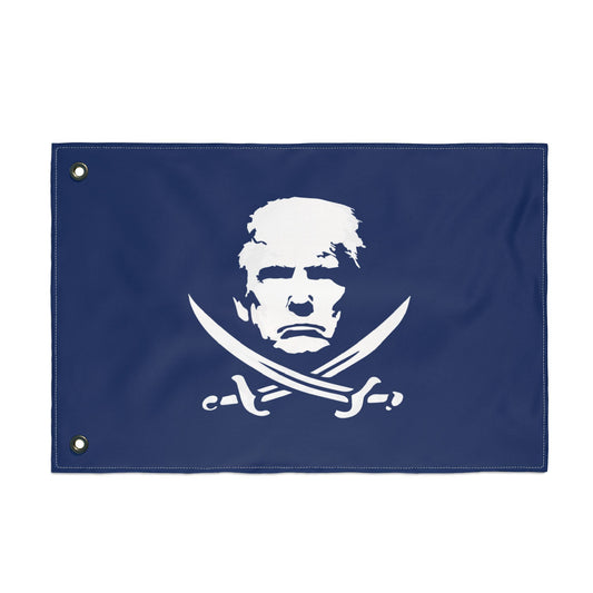 The Jolly Donald Double Sided Flag - Navy Blue