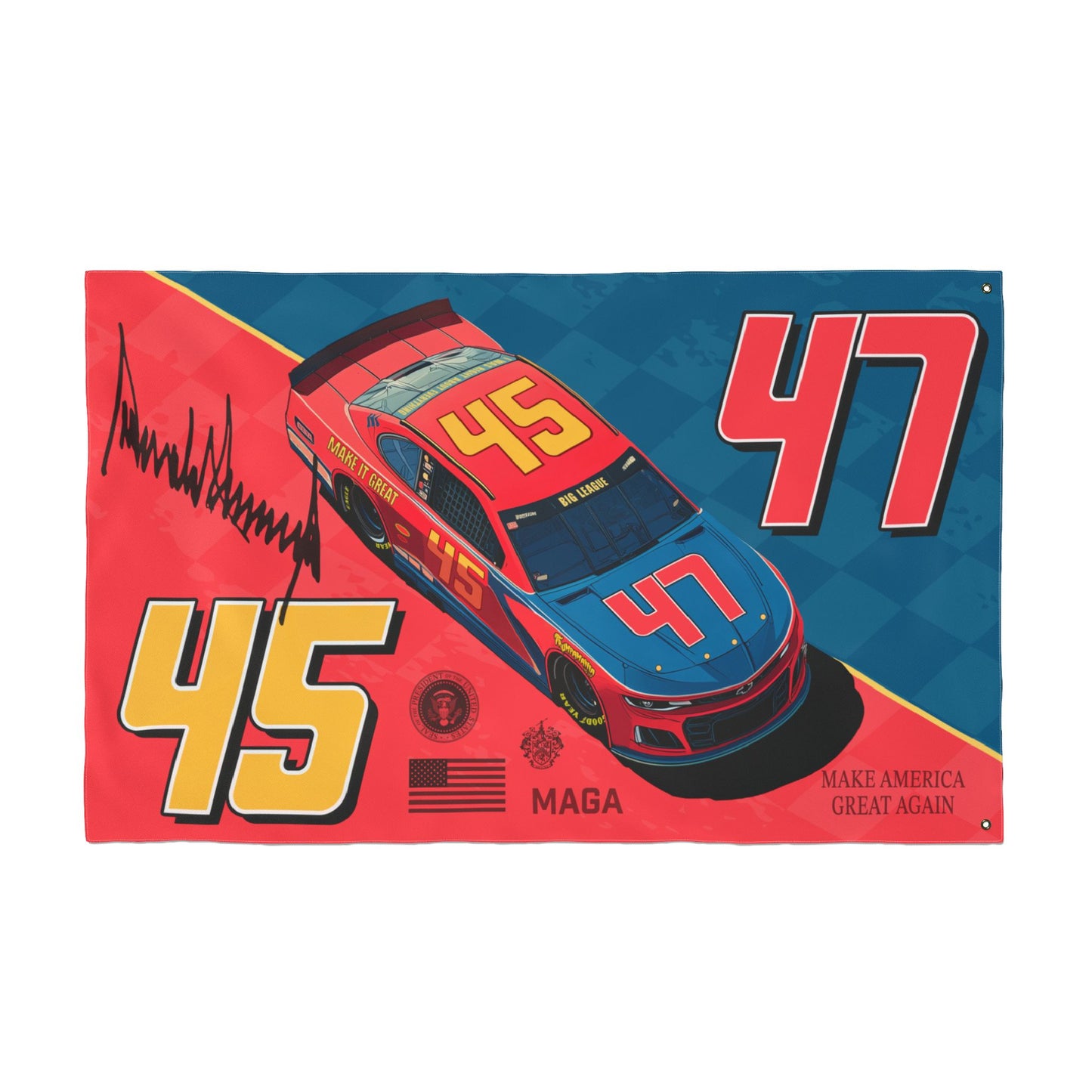 45/47 Racing Double Sided  Flag