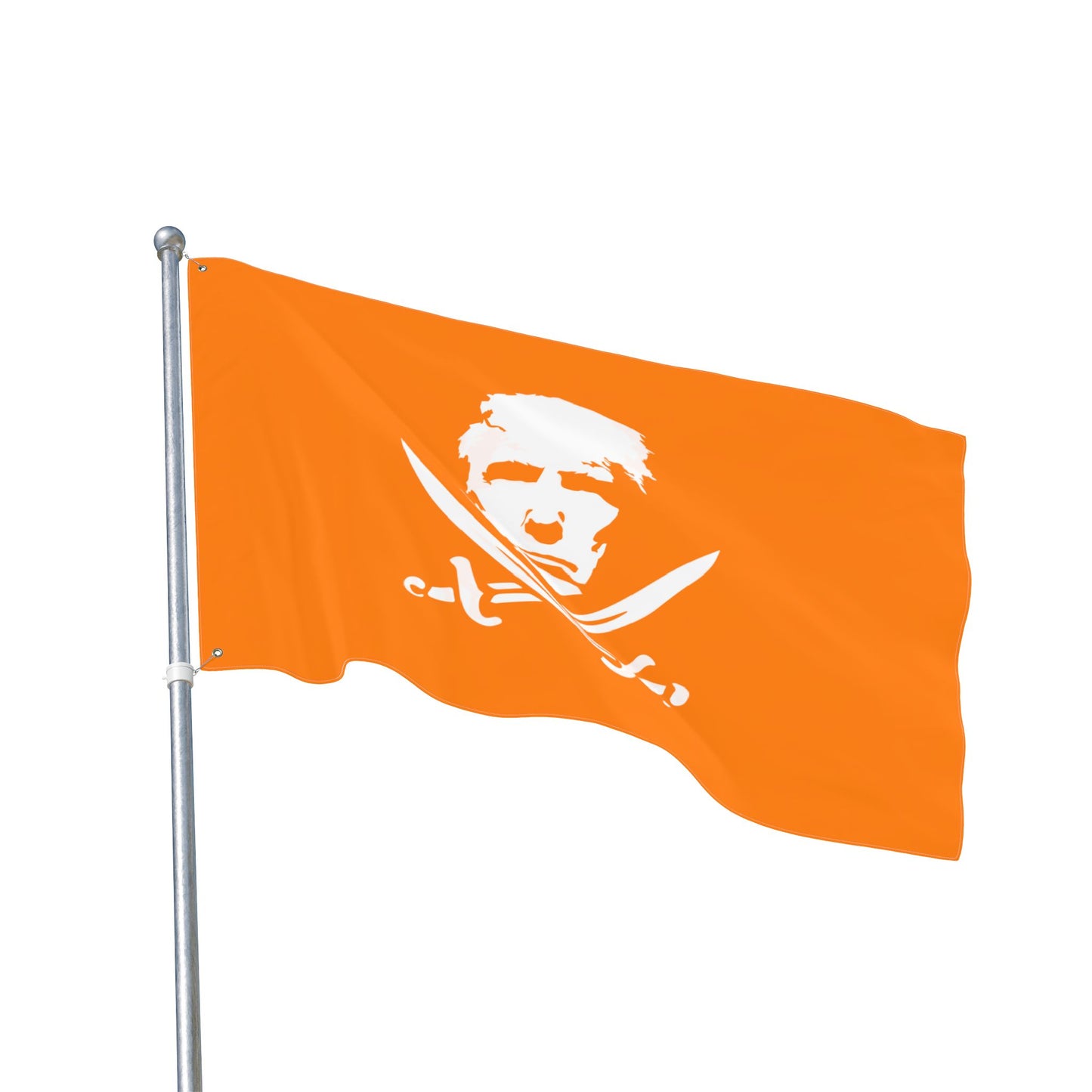 The Jolly Donald Double Sided Flag - Orange