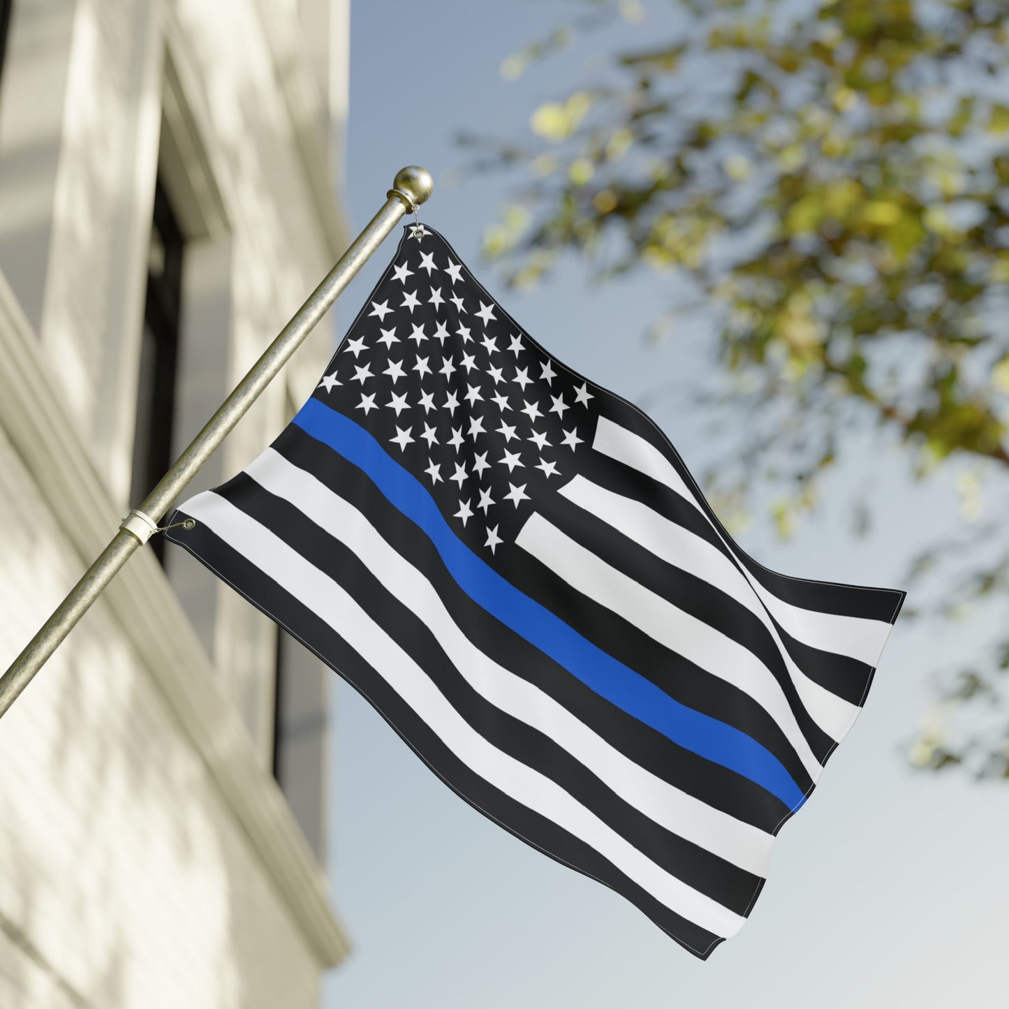Thin Blue Line Double Sided  Flag