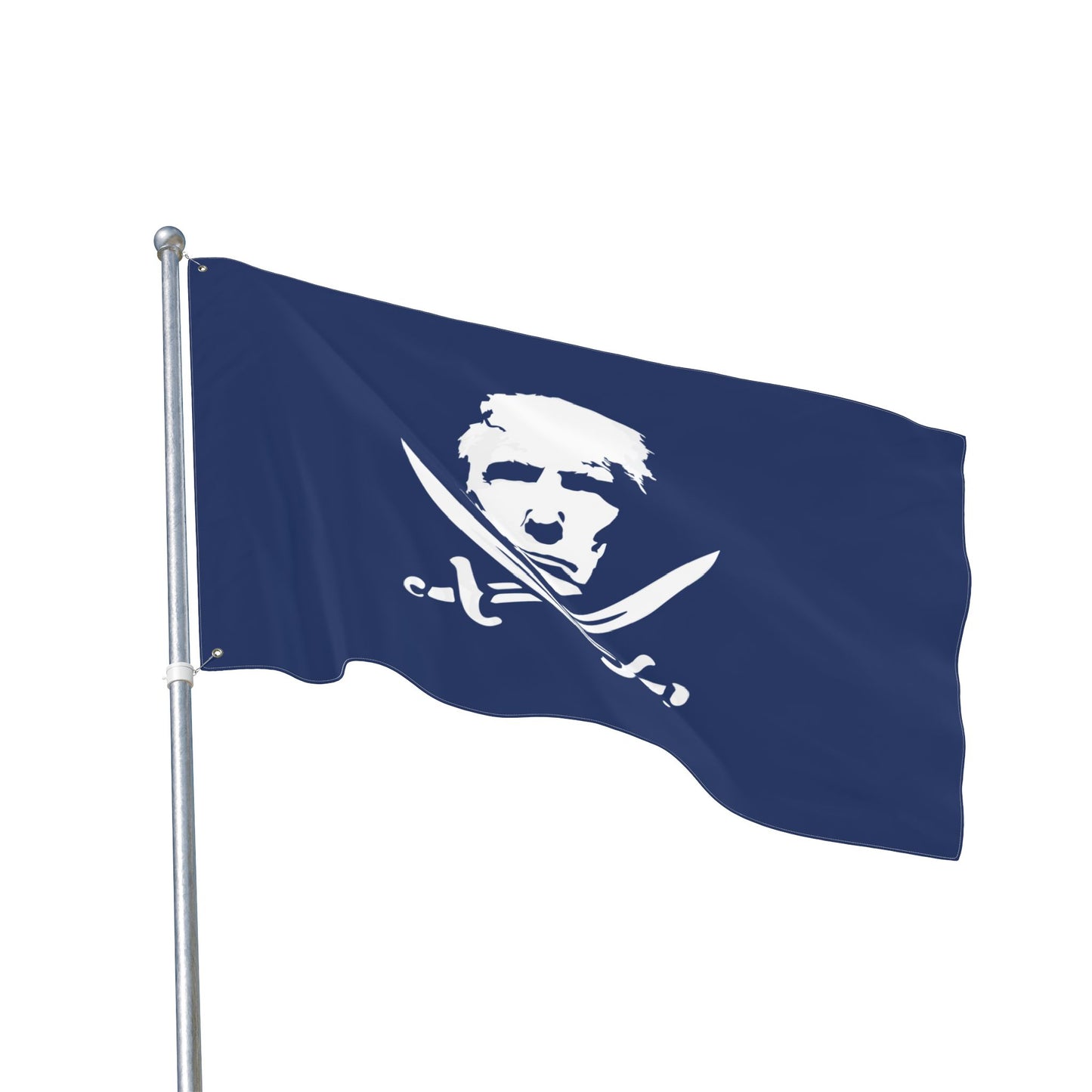 The Jolly Donald Double Sided Flag - Navy Blue