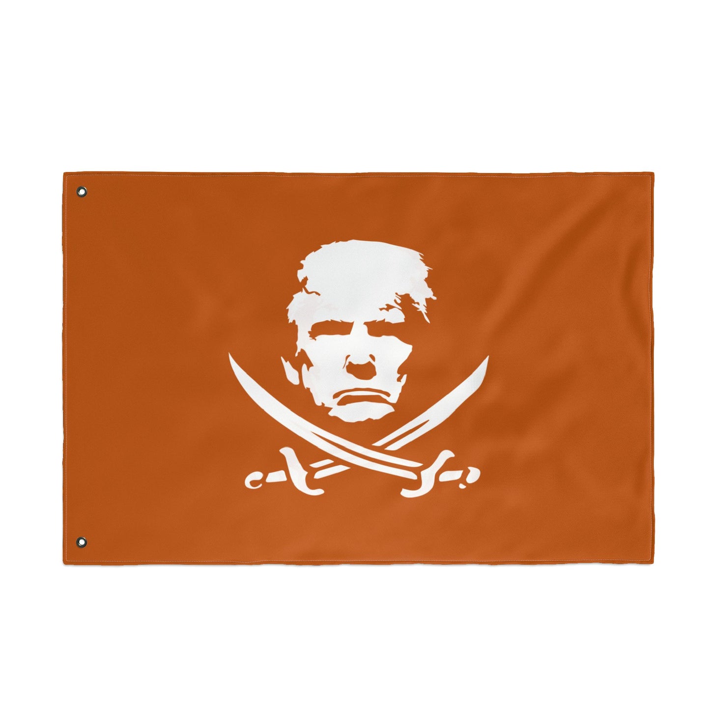 The Jolly Donald Double Sided Flag - Burnt Orange