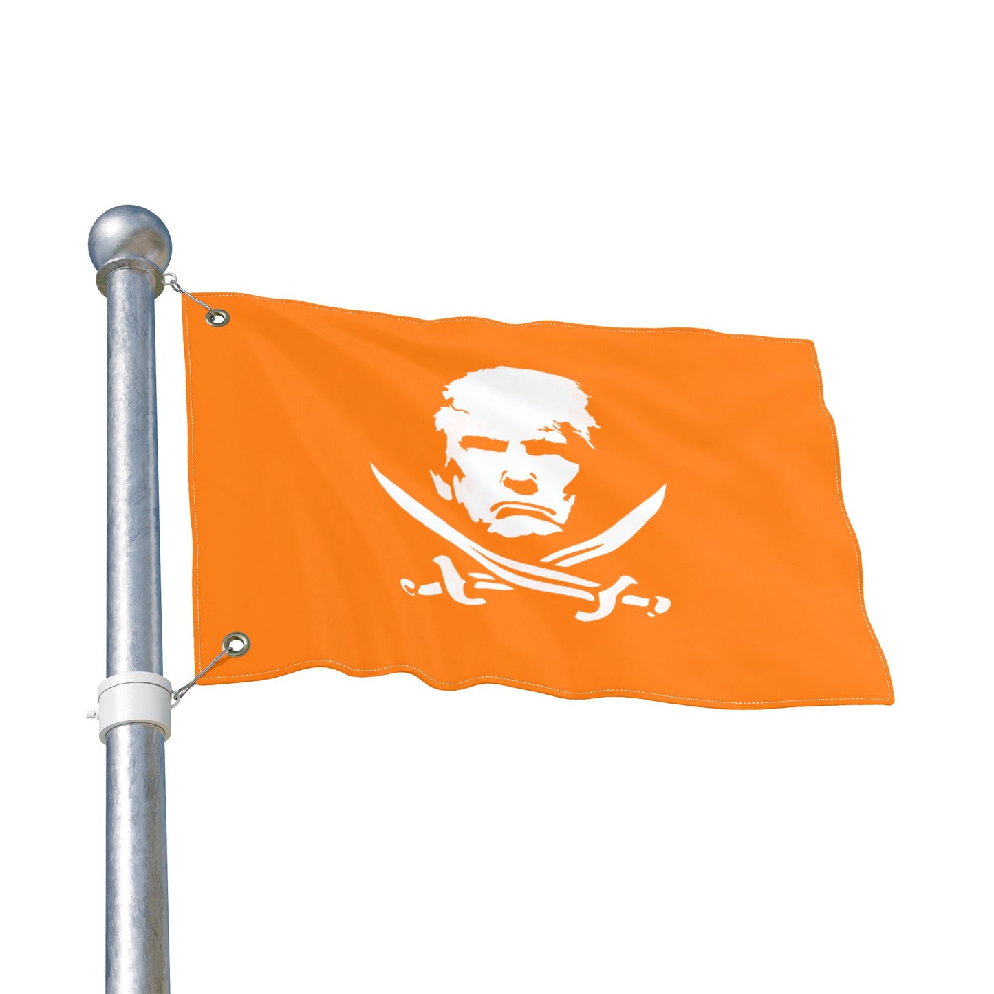 The Jolly Donald Double Sided Flag - Orange