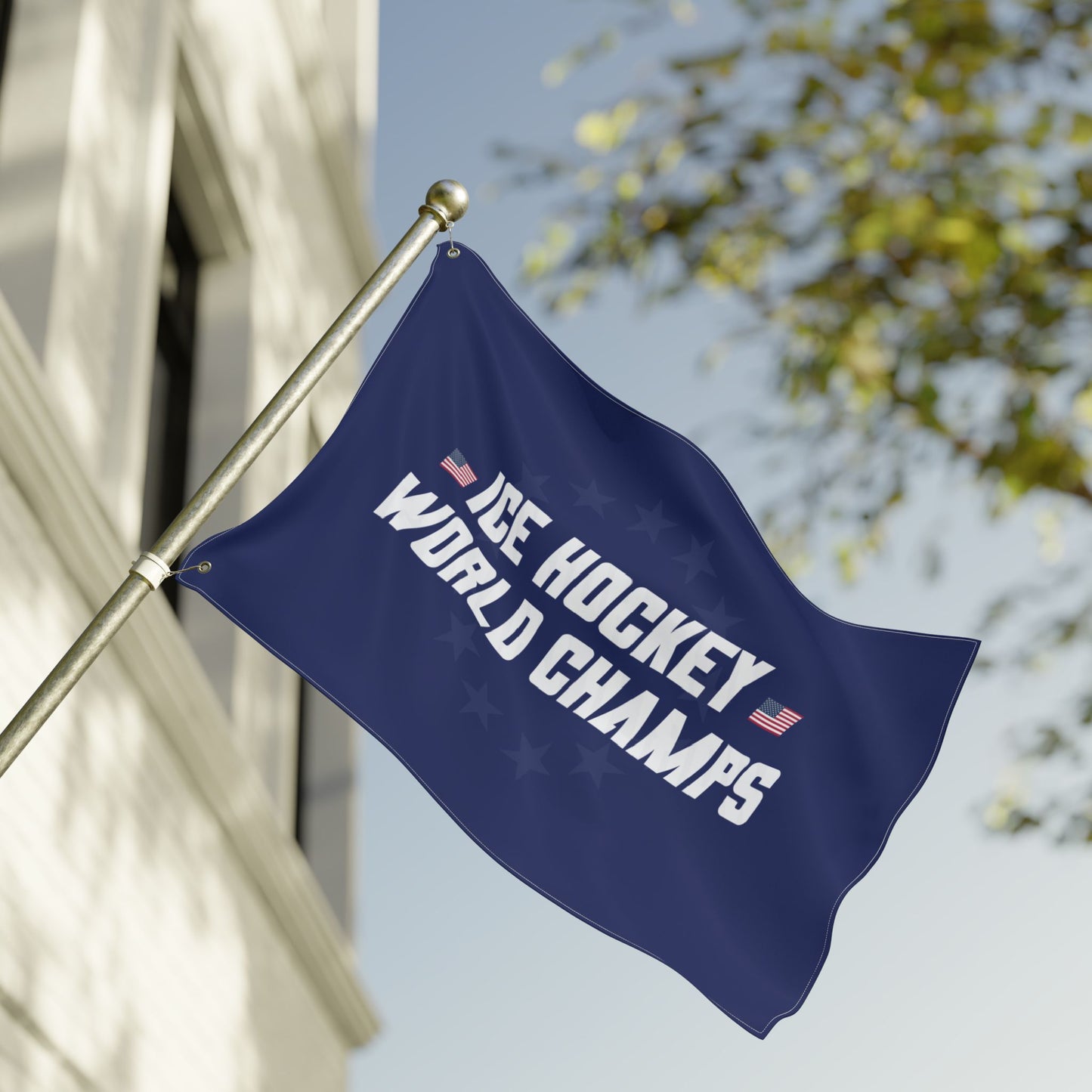 Hockey World Champs Double Sided  Flag