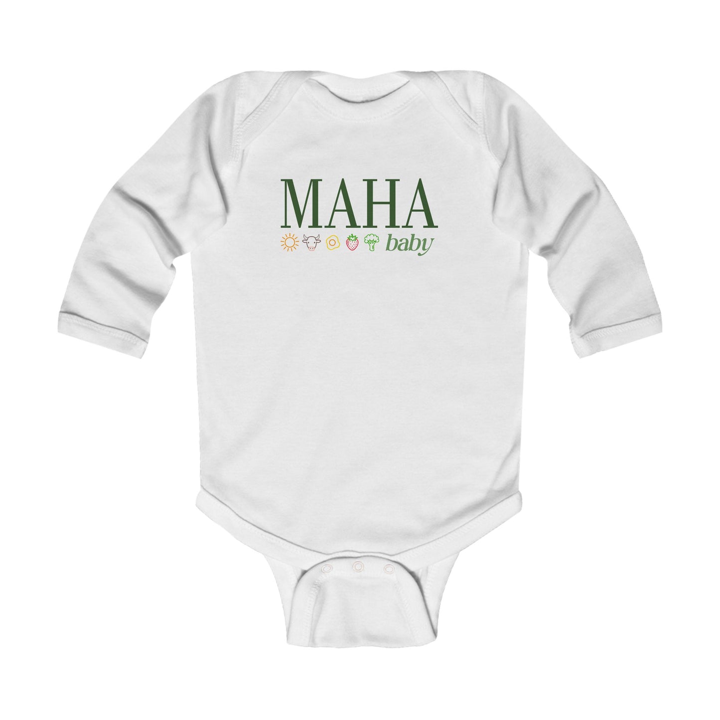 MAHA Baby Long Sleeve Bodysuit