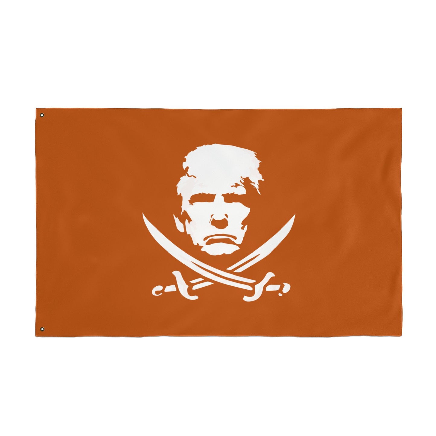 The Jolly Donald Double Sided Flag - Burnt Orange