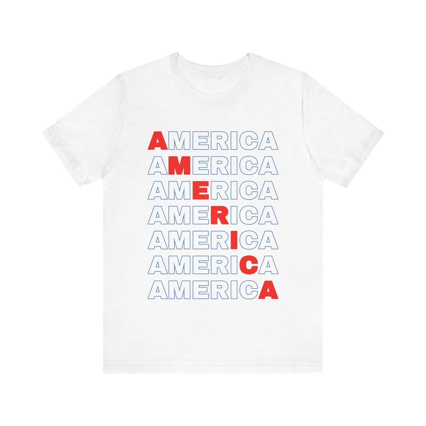 America Pattern Tee