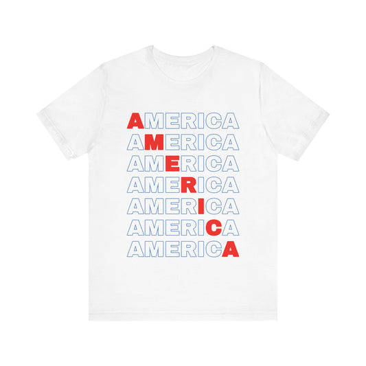 America Pattern Tee