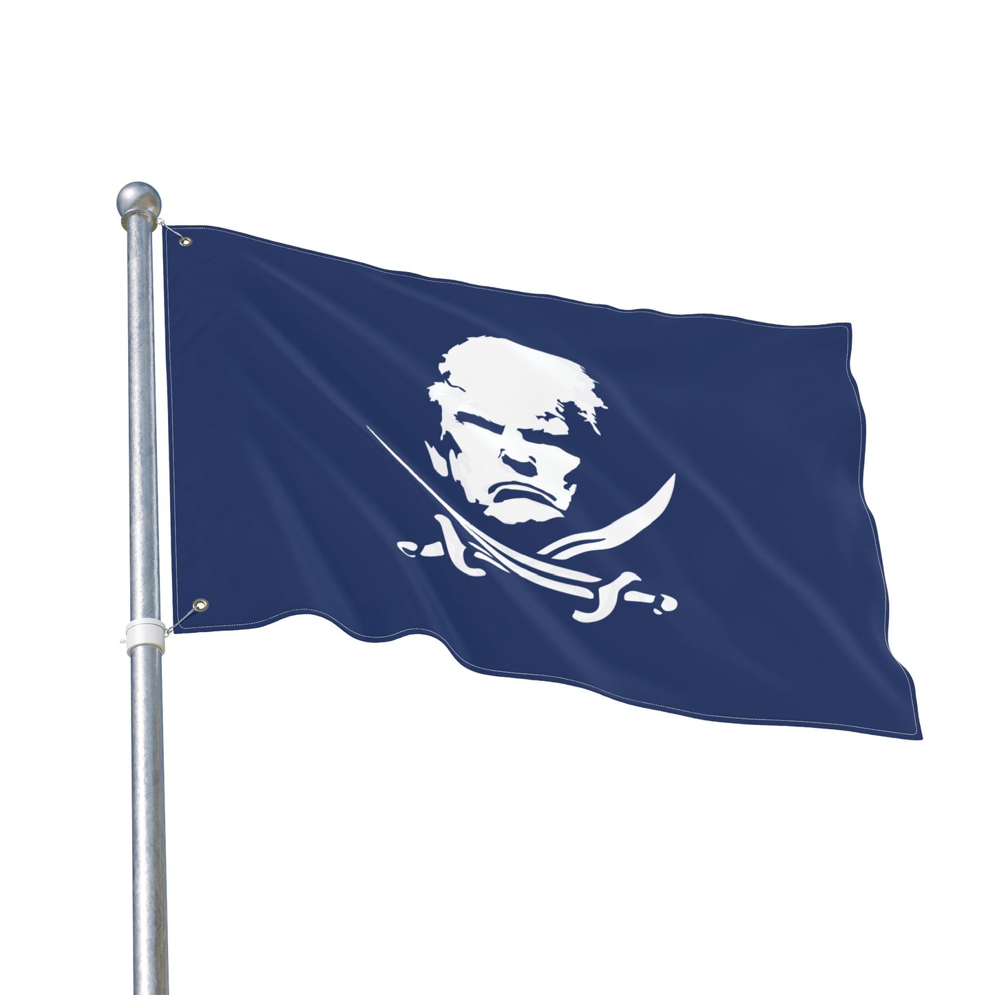 The Jolly Donald Double Sided Flag - Navy Blue