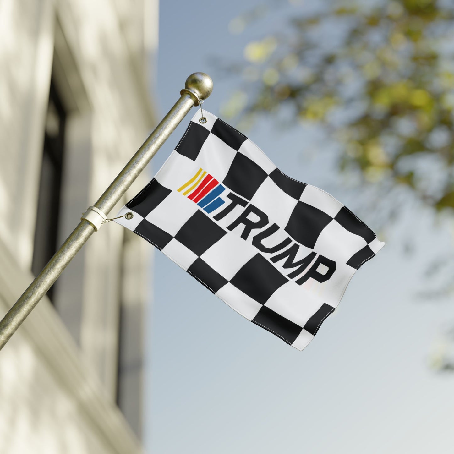 TRUMP Racing Double Sided  Flag