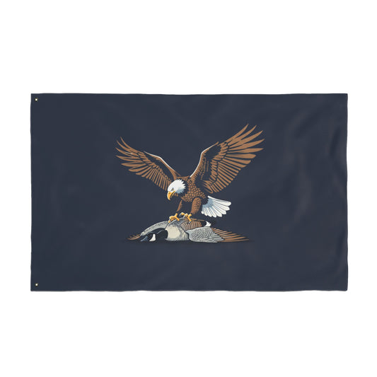 Eagle vs Goose Hockey Double Sided  Flag