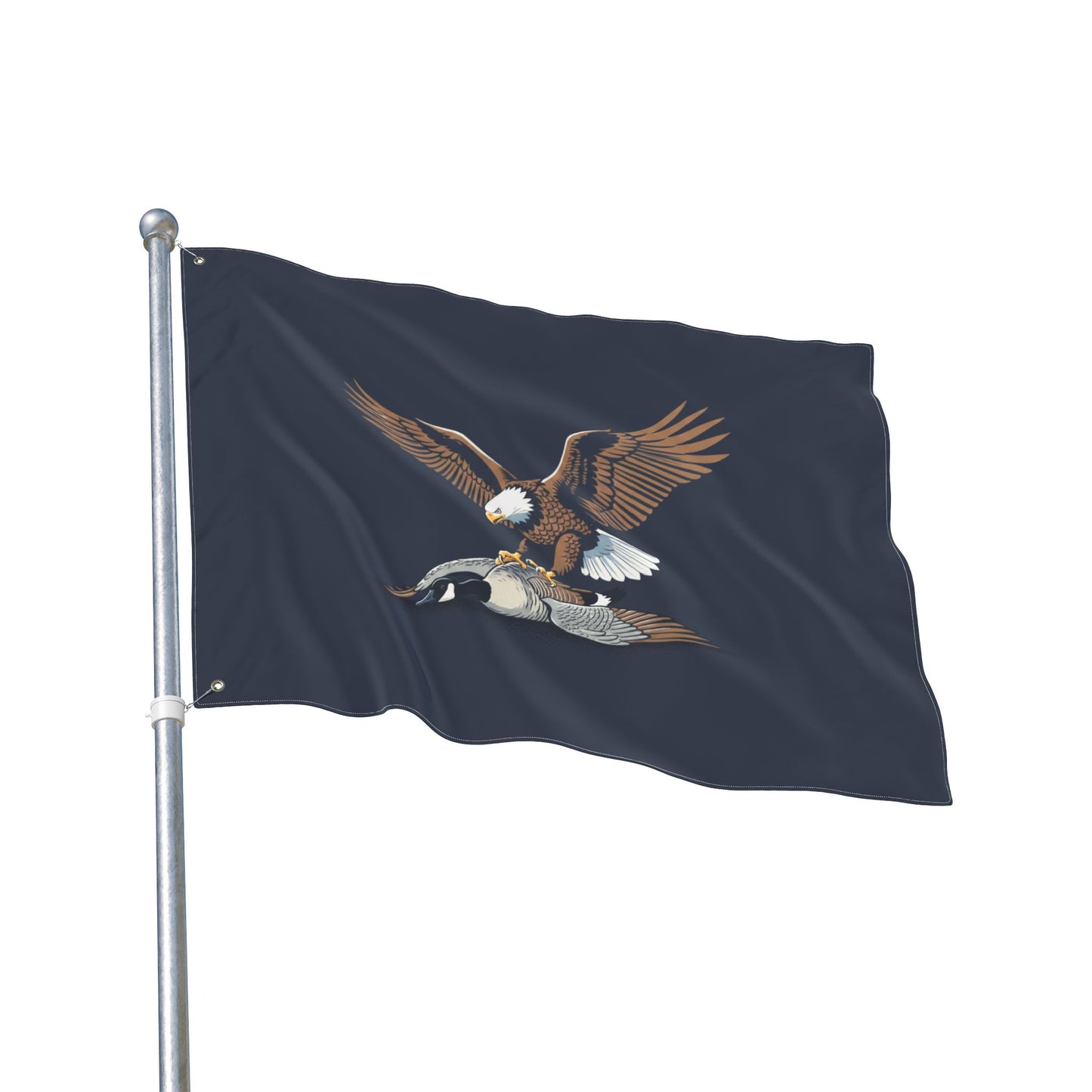 Eagle vs Goose Hockey Double Sided  Flag