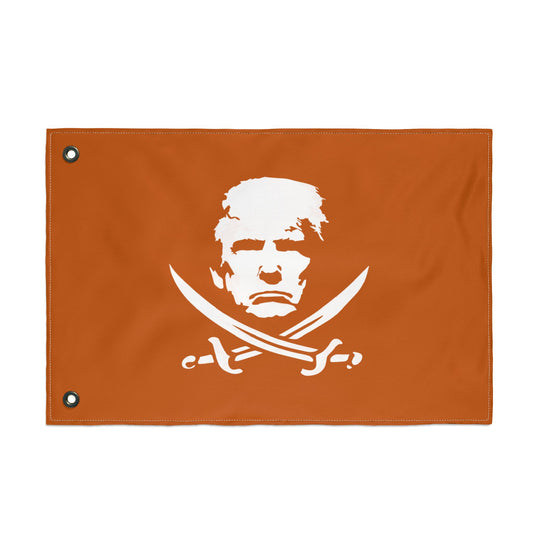 The Jolly Donald Double Sided Flag - Burnt Orange
