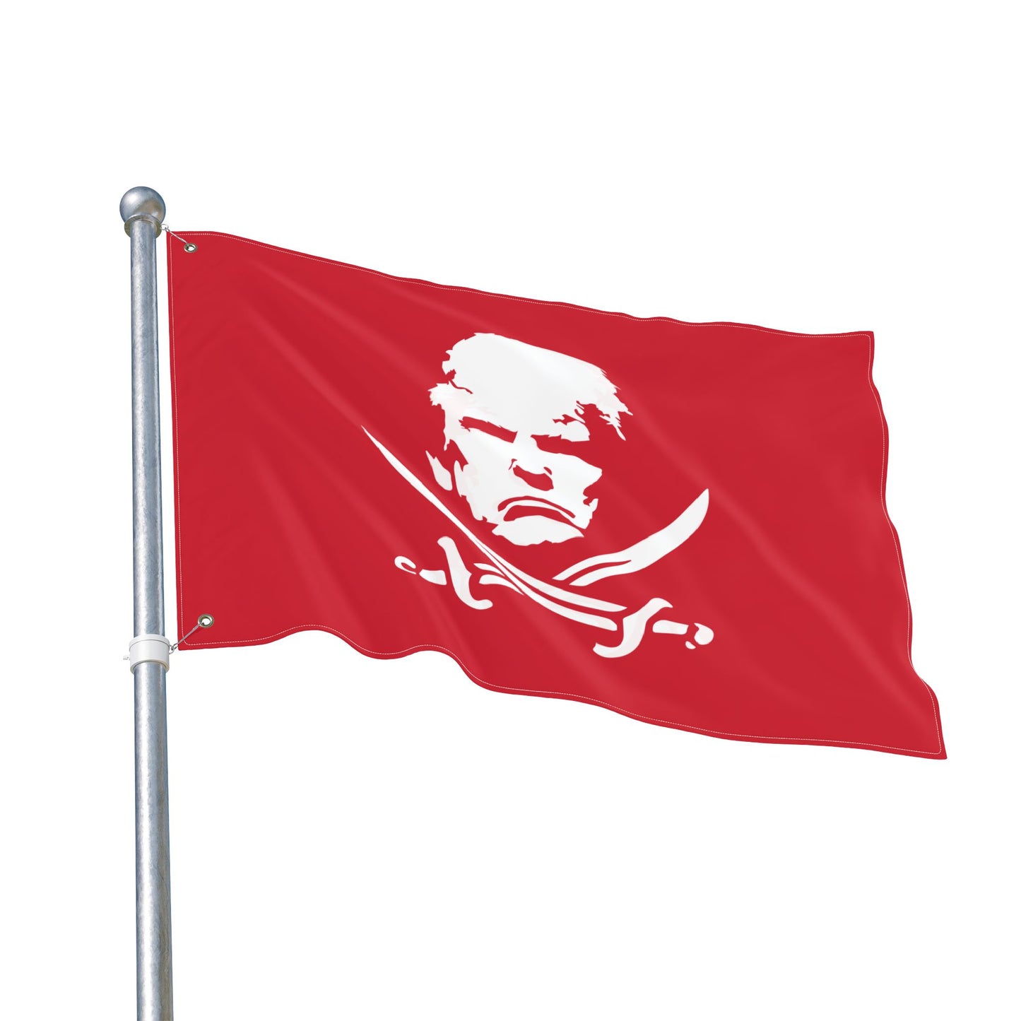 The Jolly Donald Double Sided  Flag (Red)