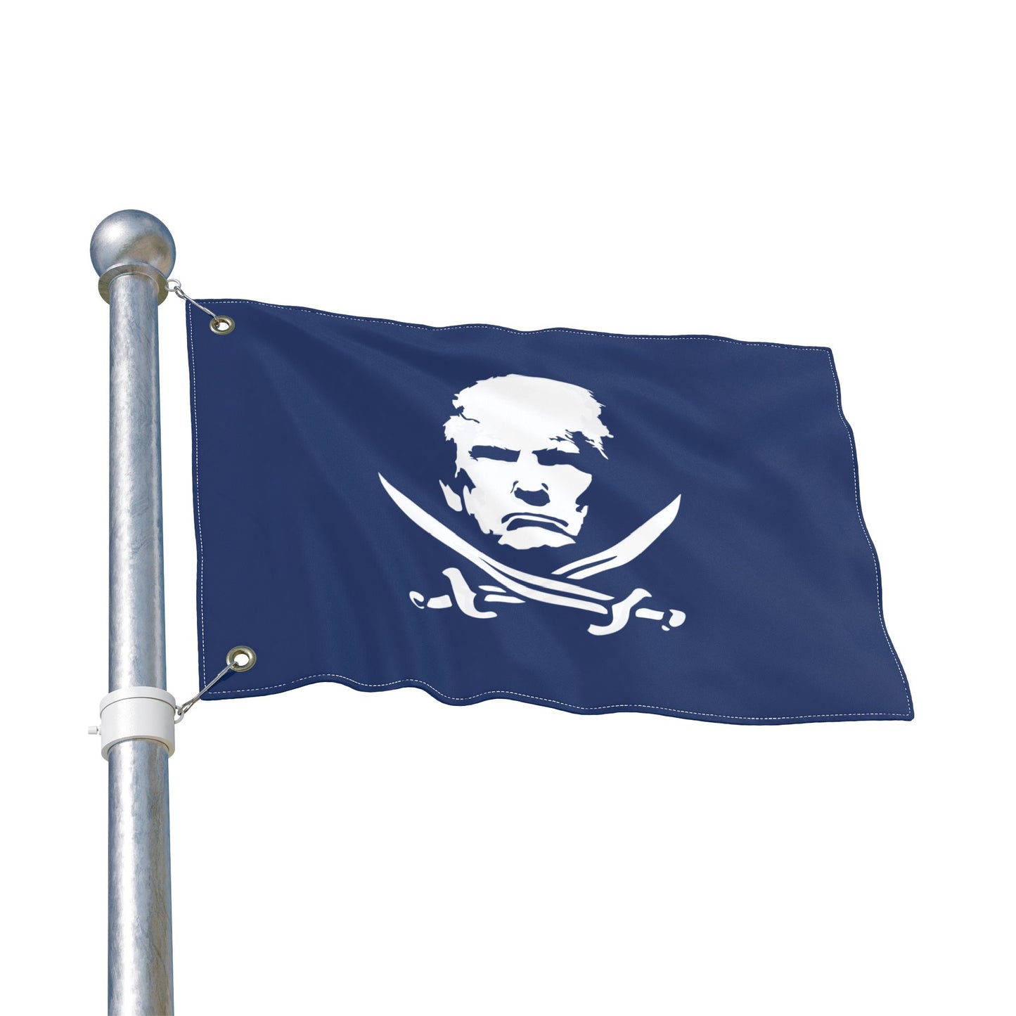 The Jolly Donald Double Sided Flag - Navy Blue