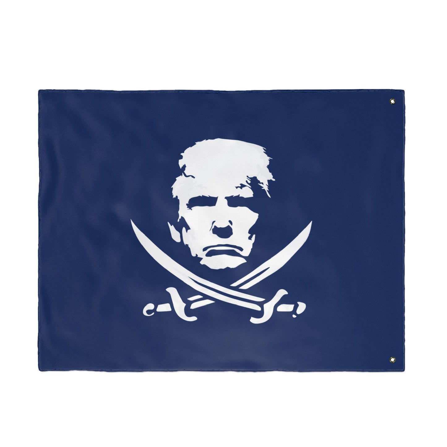 The Jolly Donald Double Sided Flag - Navy Blue