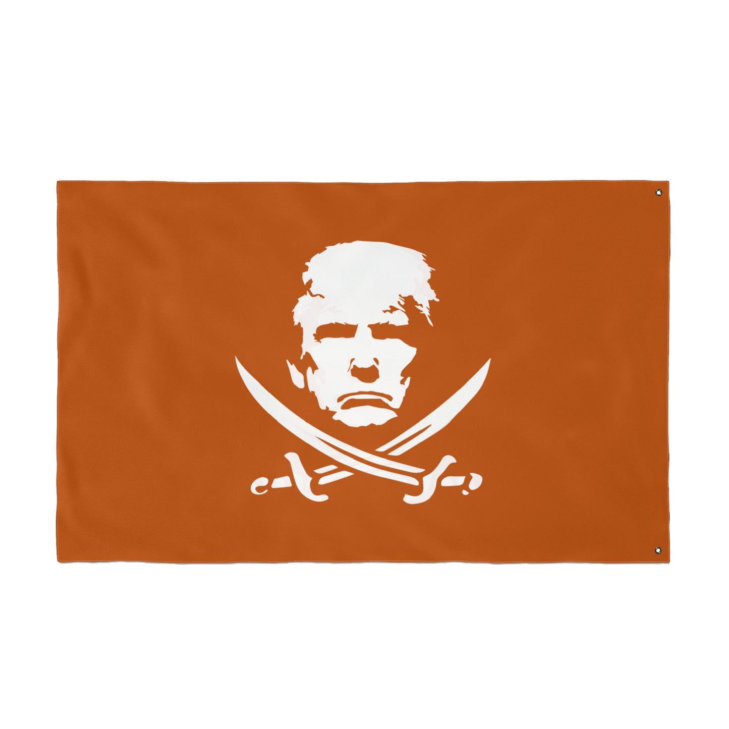 The Jolly Donald Double Sided Flag - Burnt Orange