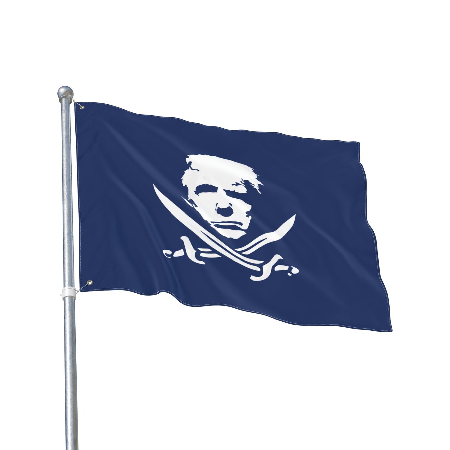 The Jolly Donald Double Sided Flag - Navy Blue