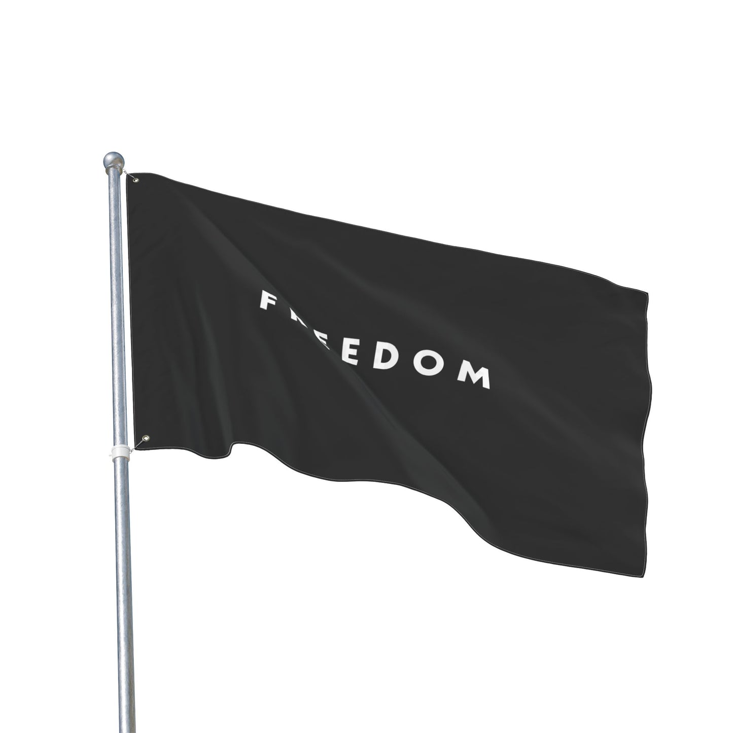 FREEDOM Double Sided  Flag - Black