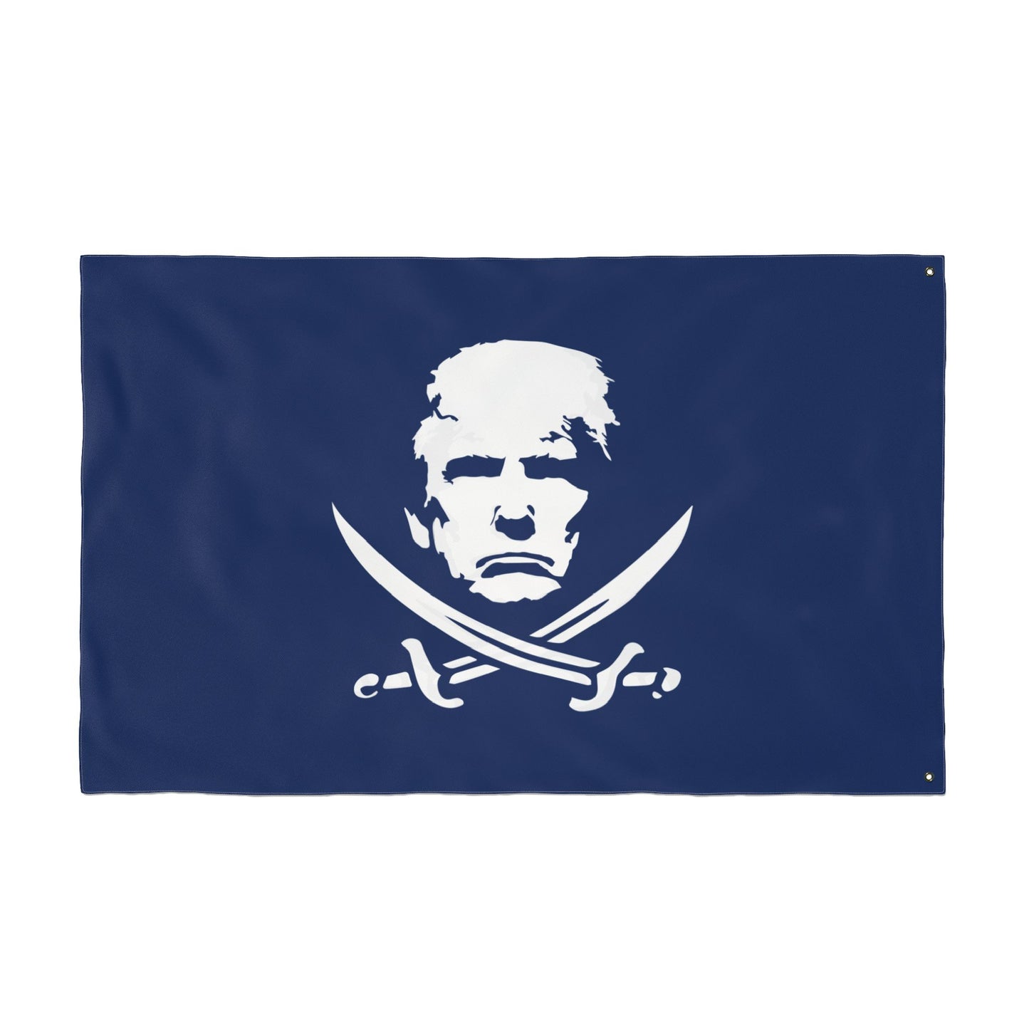 The Jolly Donald Double Sided Flag - Navy Blue