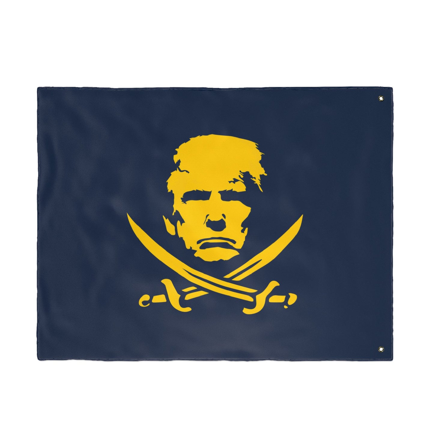 The Jolly Donald Double Sided Flag - Blue and Yellow