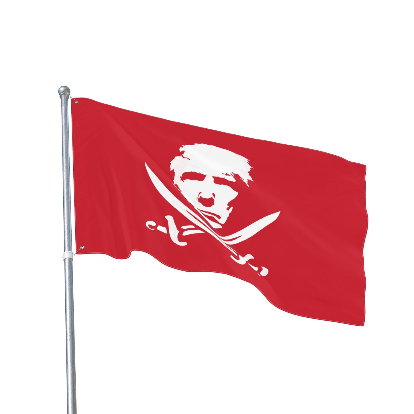The Jolly Donald Double Sided  Flag (Red)
