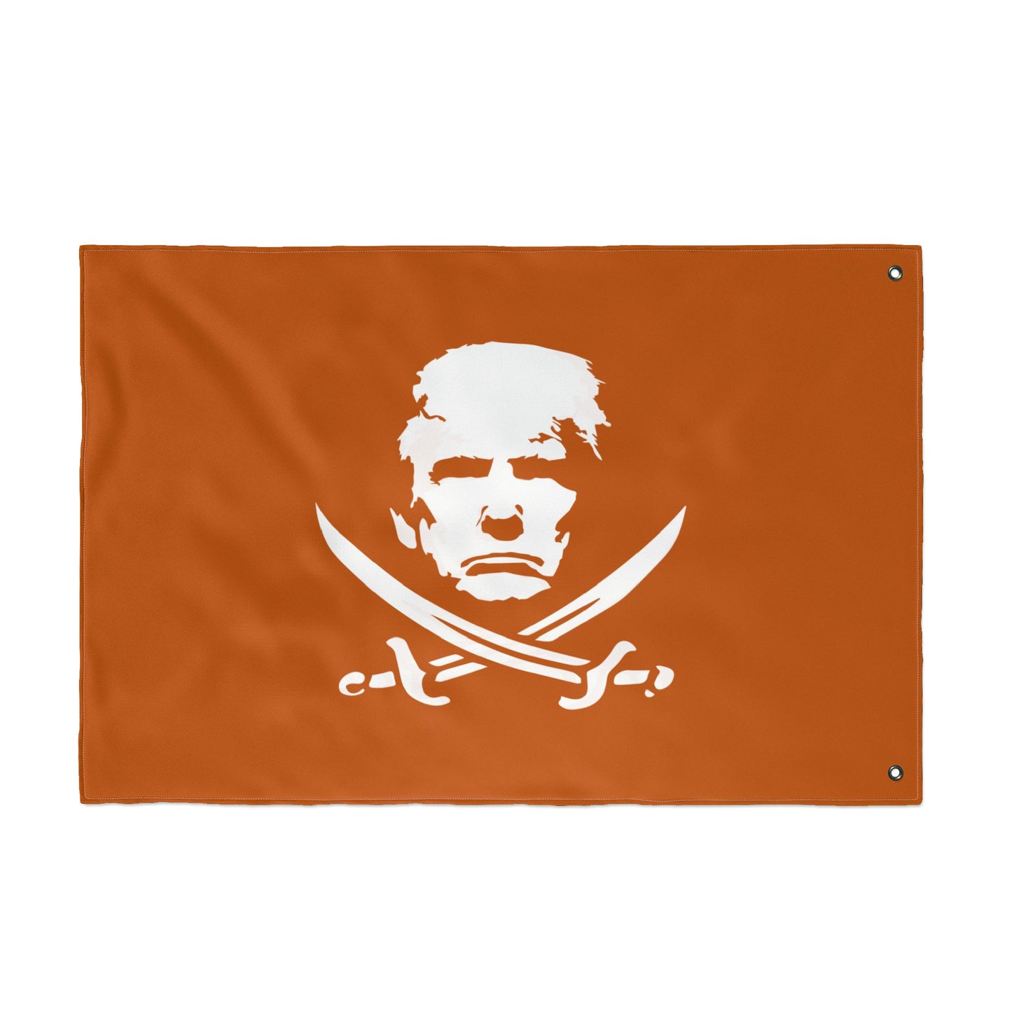 The Jolly Donald Double Sided Flag - Burnt Orange