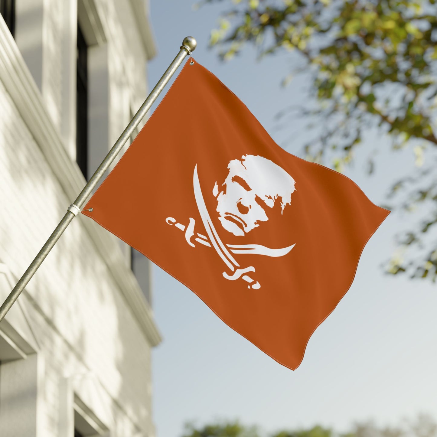 The Jolly Donald Double Sided Flag - Burnt Orange