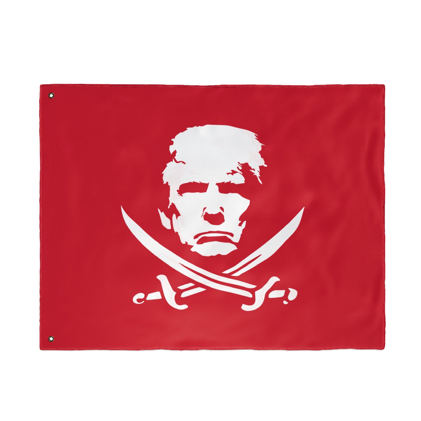 The Jolly Donald Double Sided  Flag (Red)