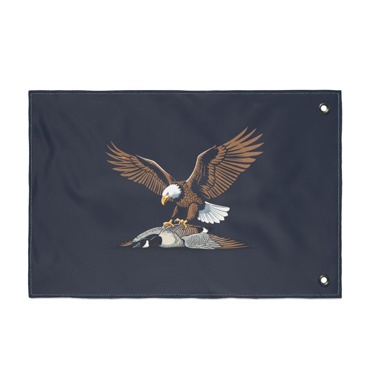 Eagle vs Goose Hockey Double Sided  Flag