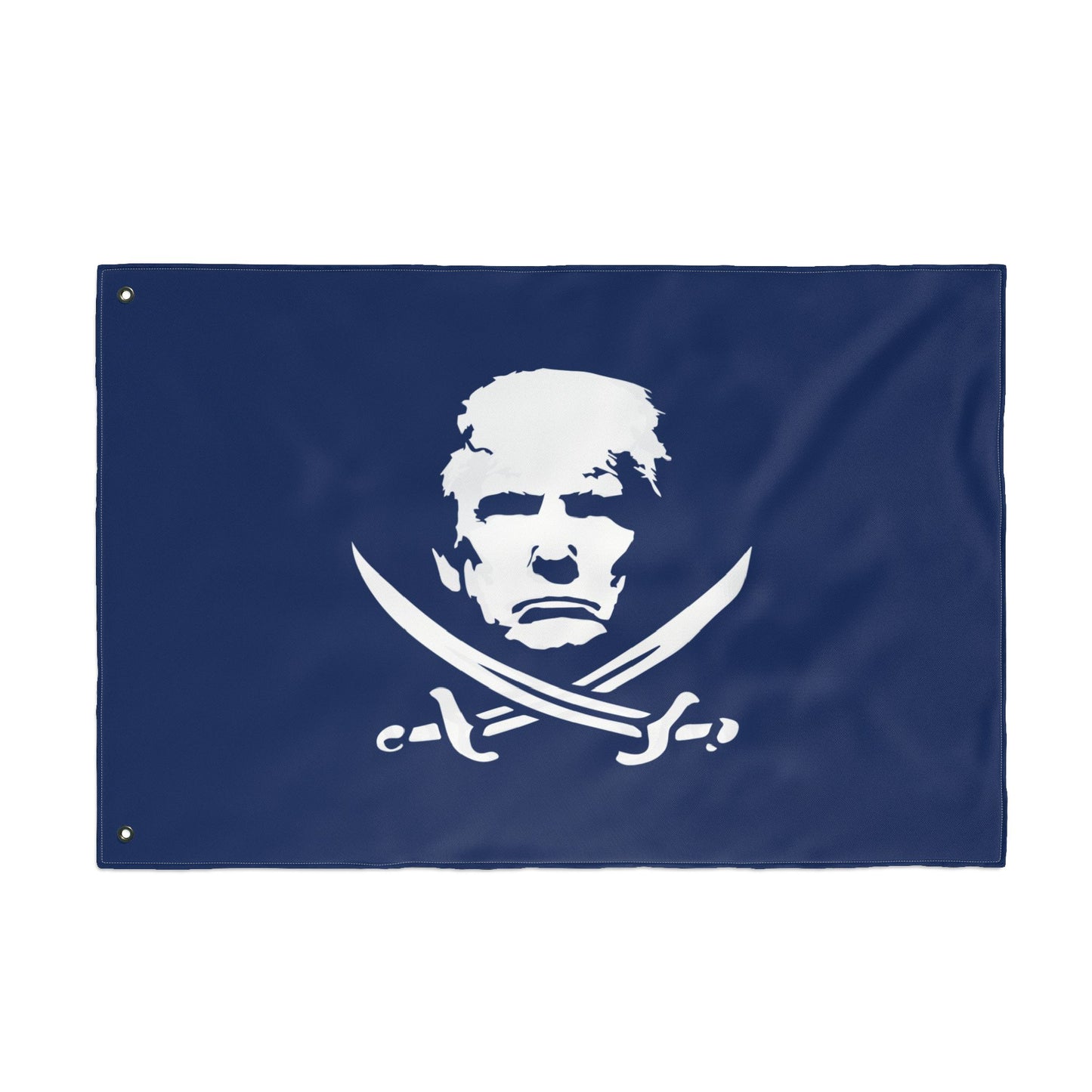 The Jolly Donald Double Sided Flag - Navy Blue