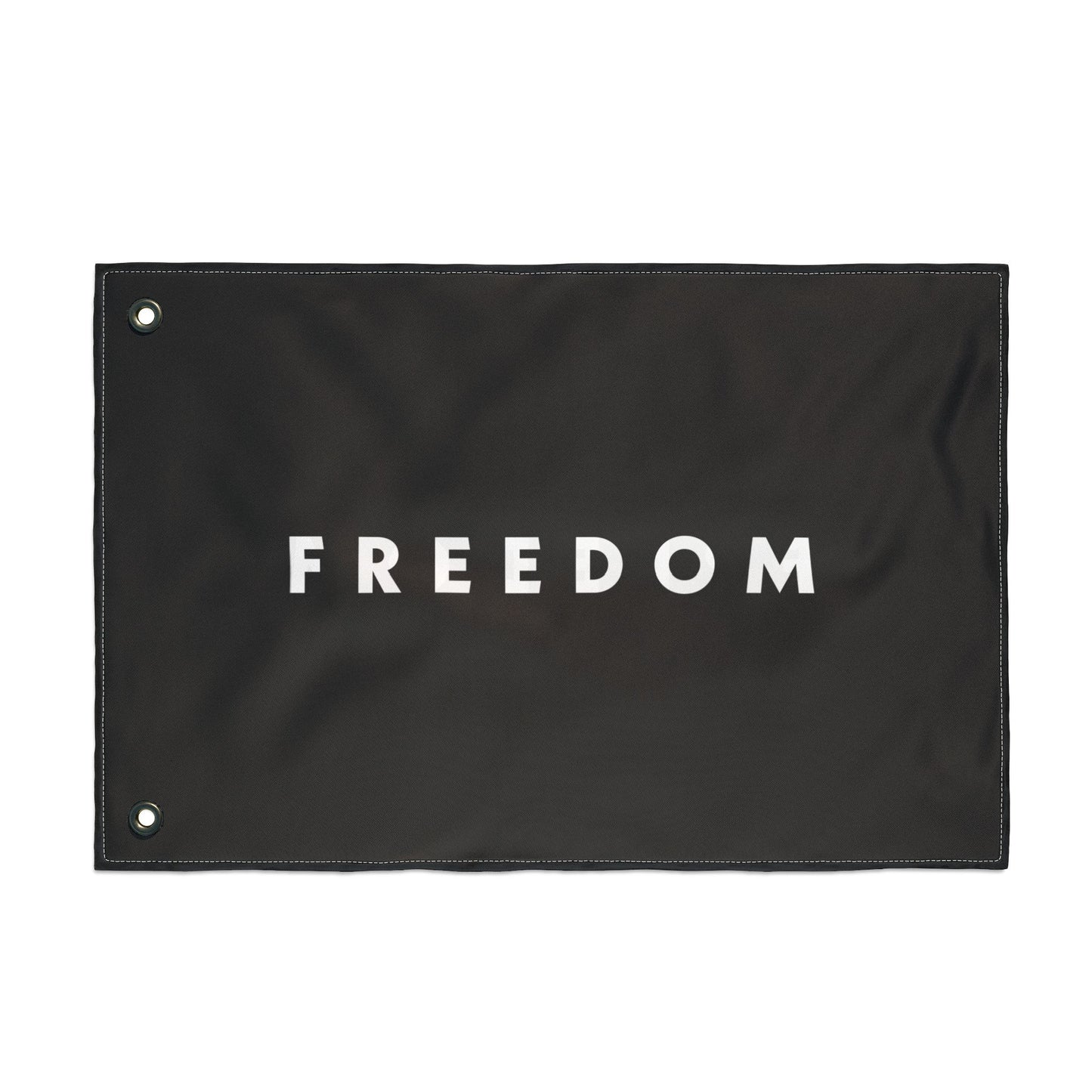 FREEDOM Double Sided  Flag - Black