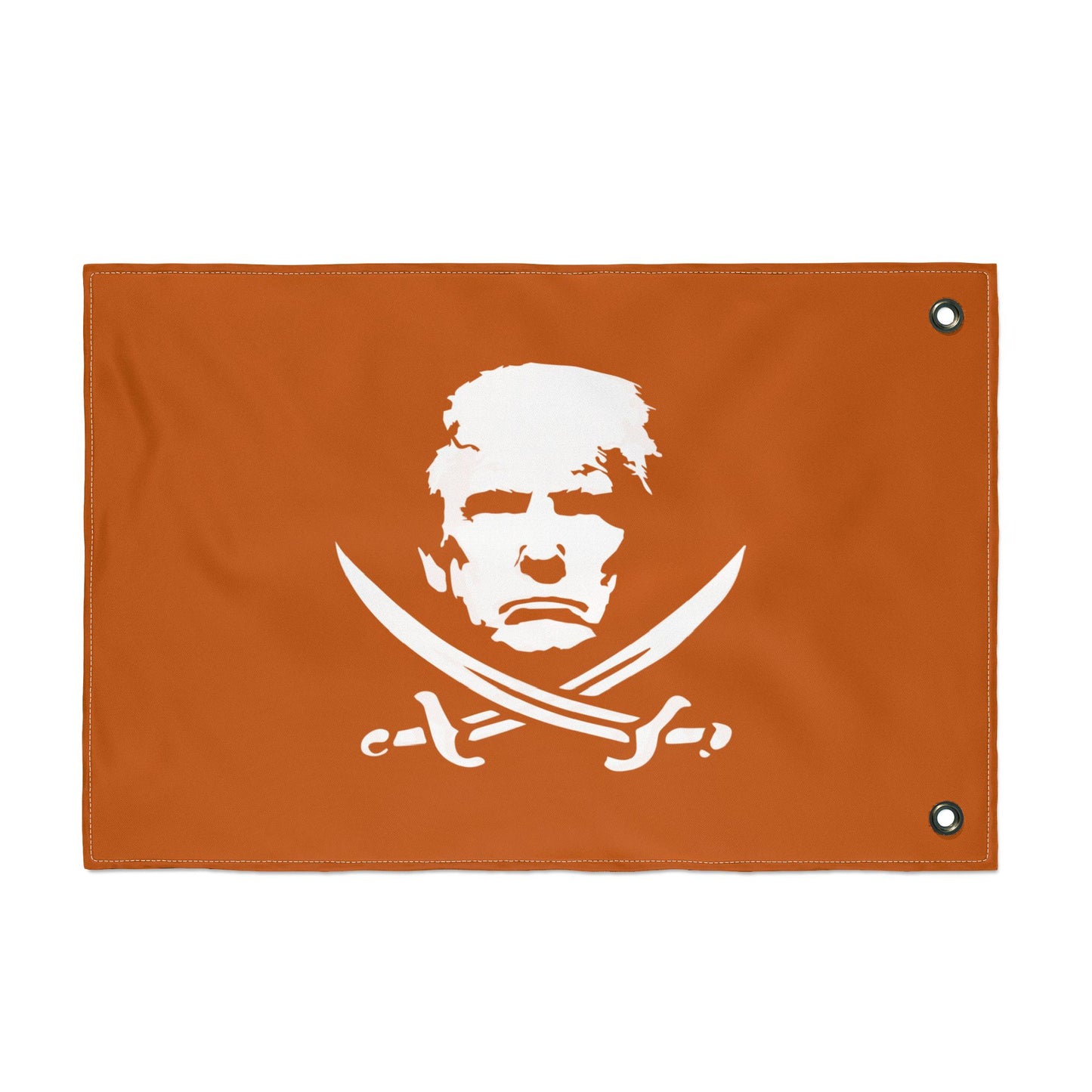 The Jolly Donald Double Sided Flag - Burnt Orange
