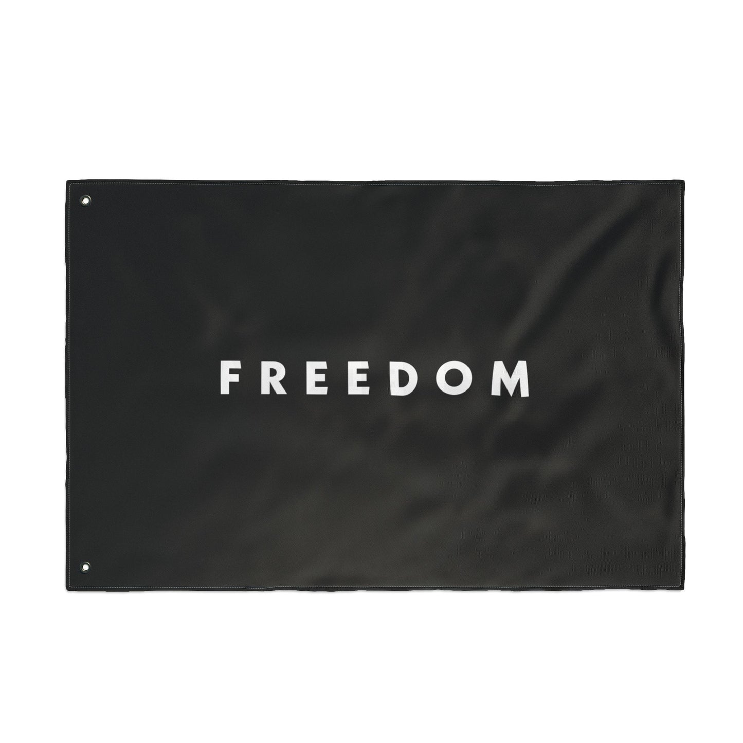FREEDOM Double Sided  Flag - Black