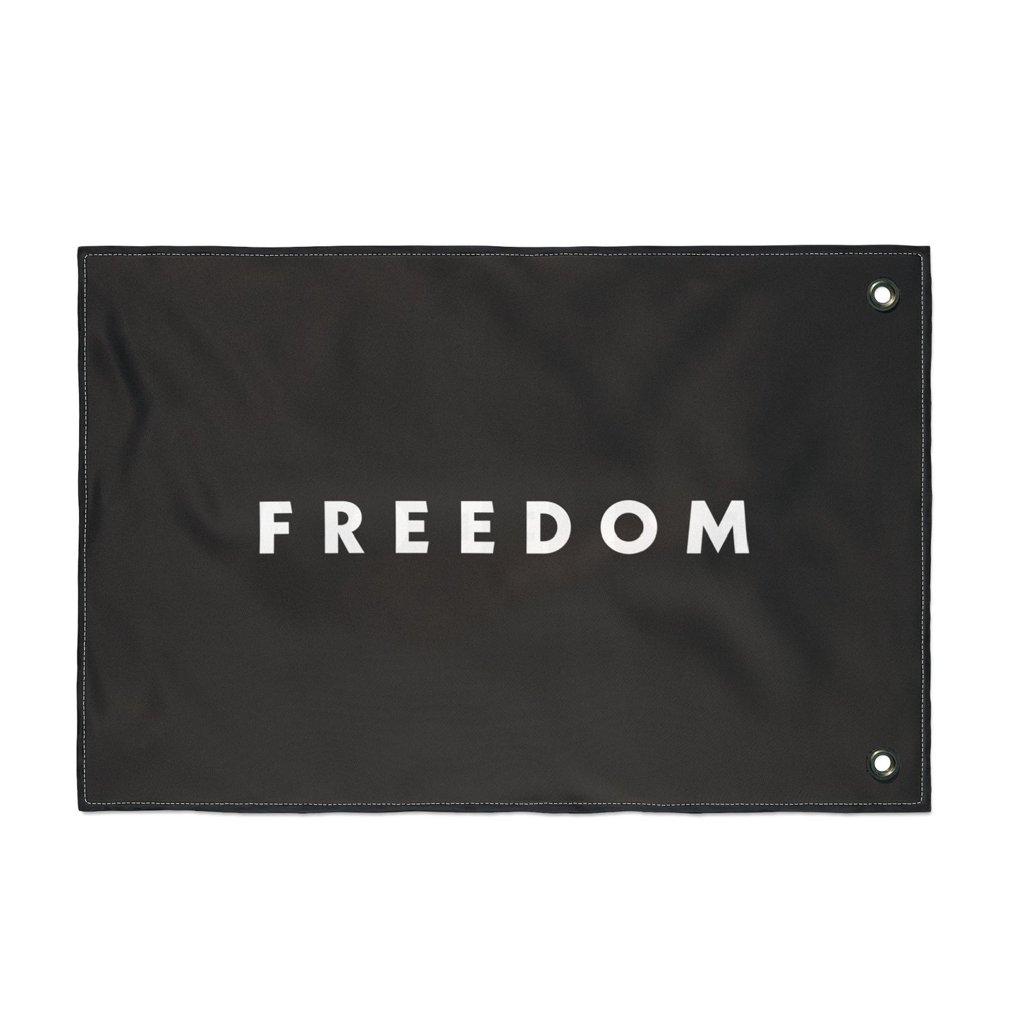 FREEDOM Double Sided  Flag - Black