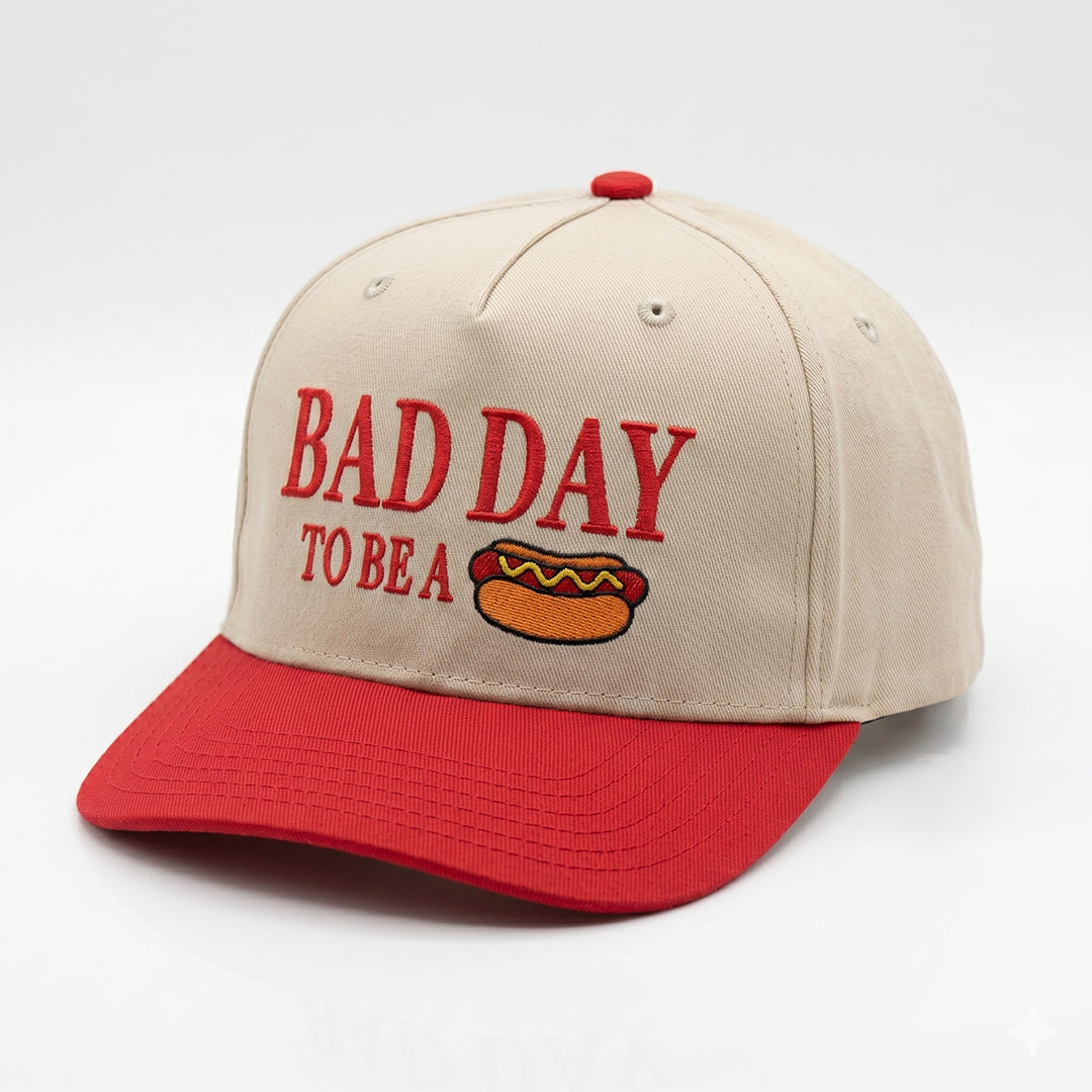 Bad Day to be a Hot Dog Baseball Cap