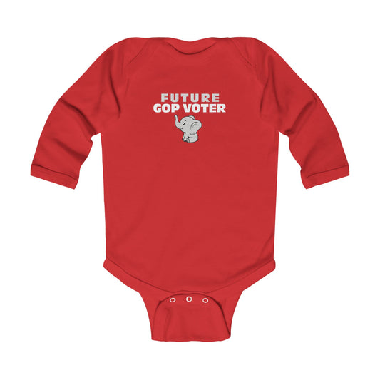 Future GOP Voter Infant Long Sleeve Bodysuit