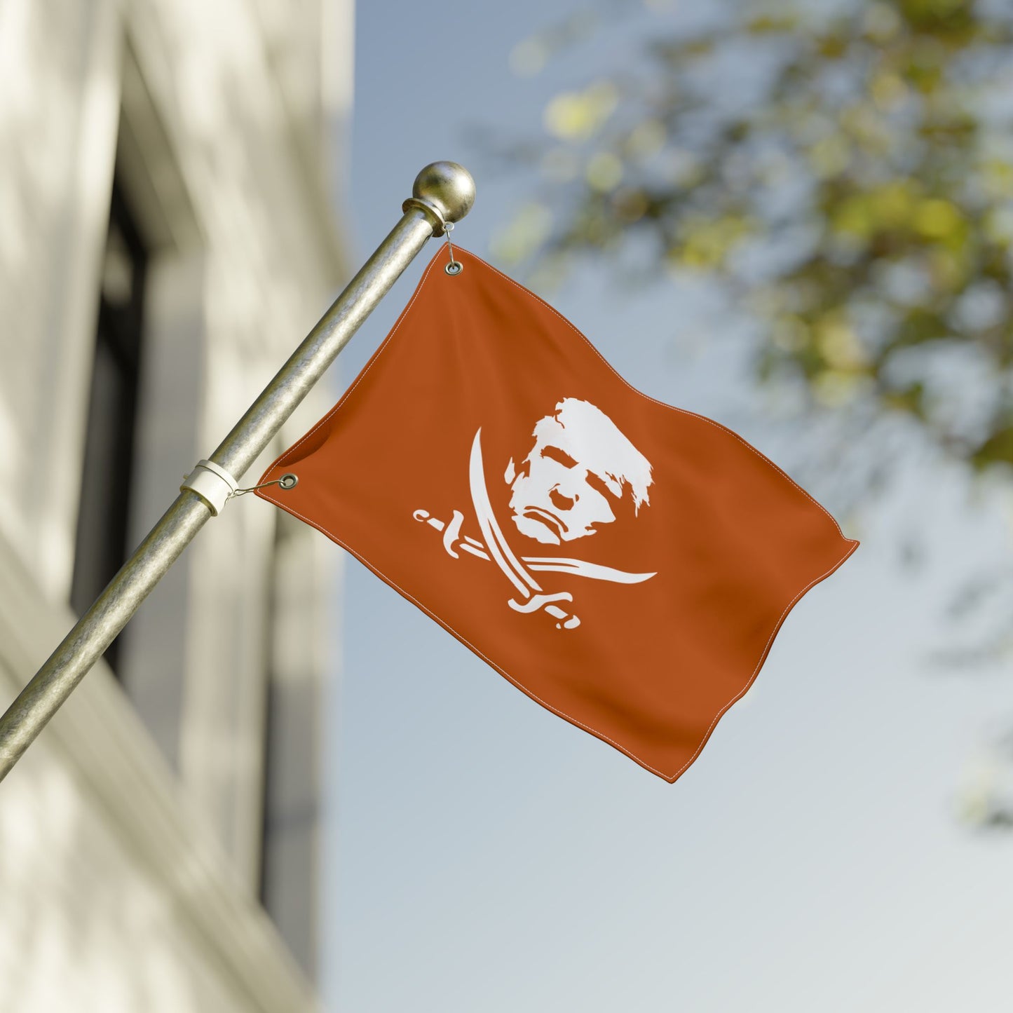 The Jolly Donald Double Sided Flag - Burnt Orange