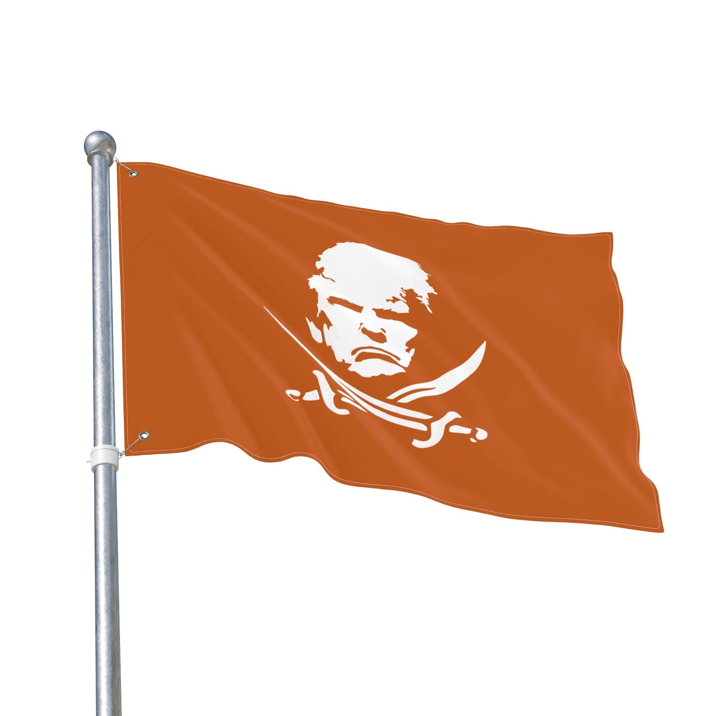 The Jolly Donald Double Sided Flag - Burnt Orange