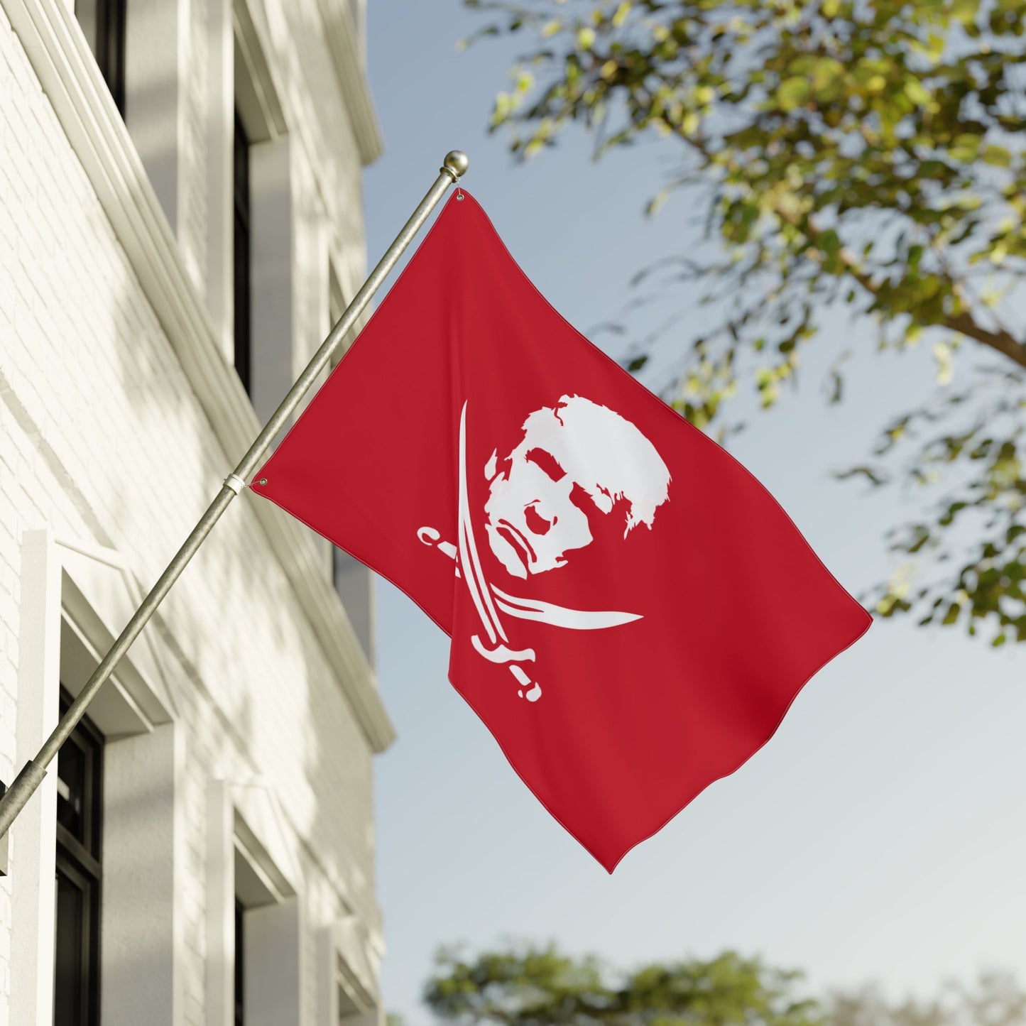 The Jolly Donald Double Sided  Flag (Red)