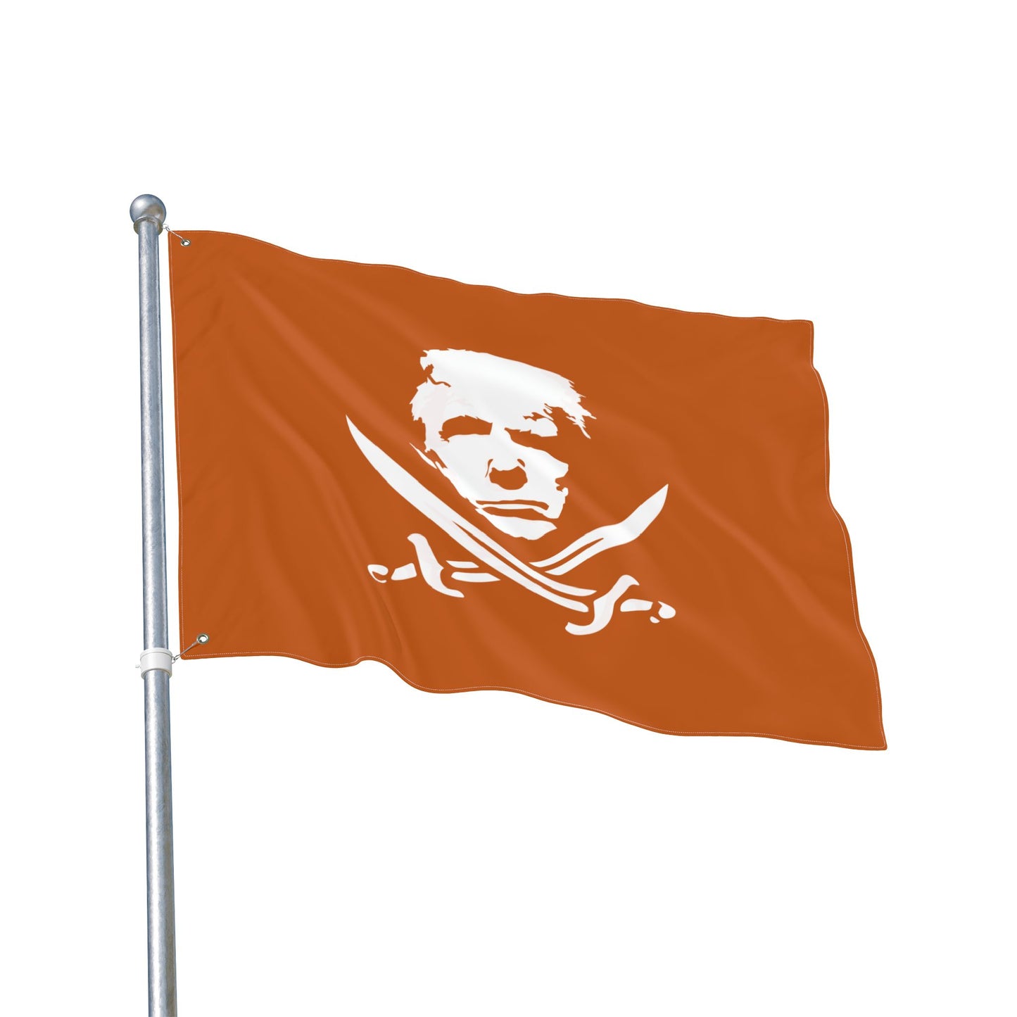 The Jolly Donald Double Sided Flag - Burnt Orange