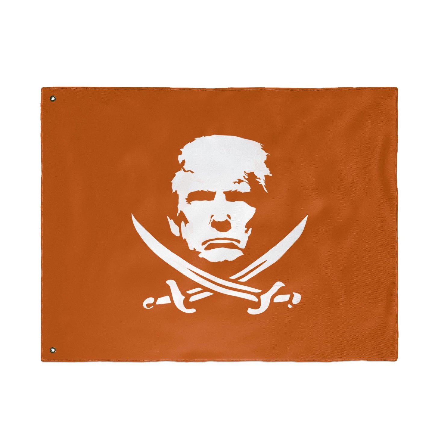 The Jolly Donald Double Sided Flag - Burnt Orange