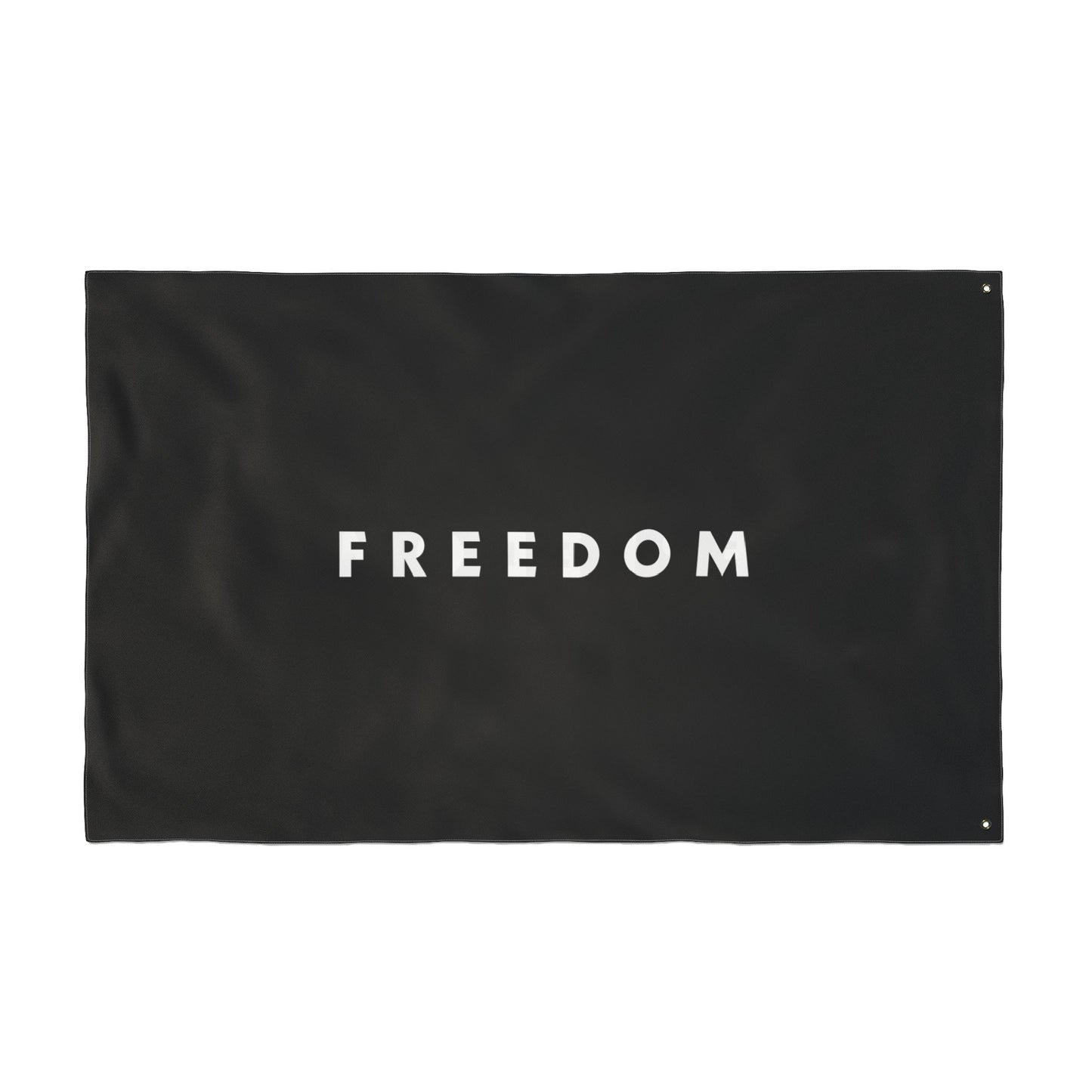 FREEDOM Double Sided  Flag - Black