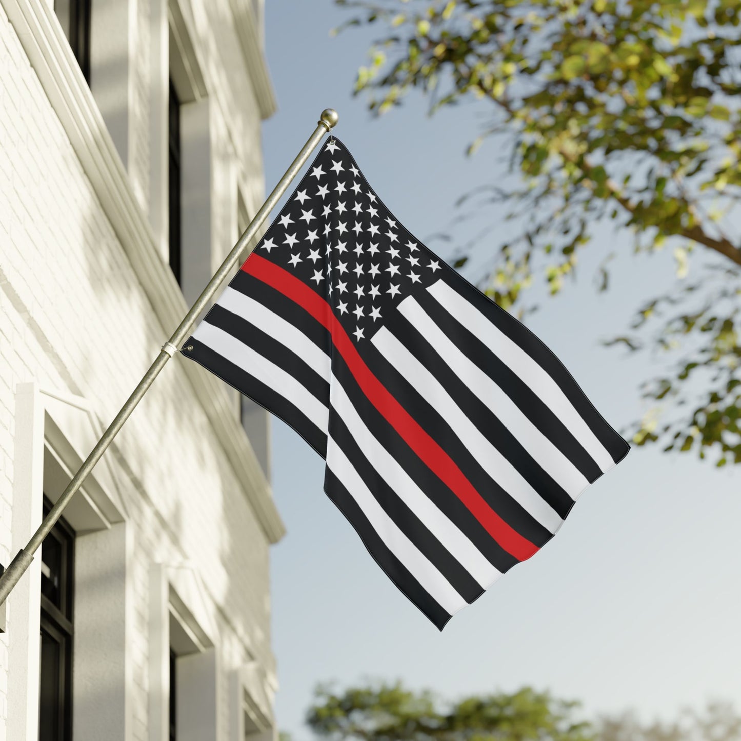 Thin Red Line Double Sided Flag