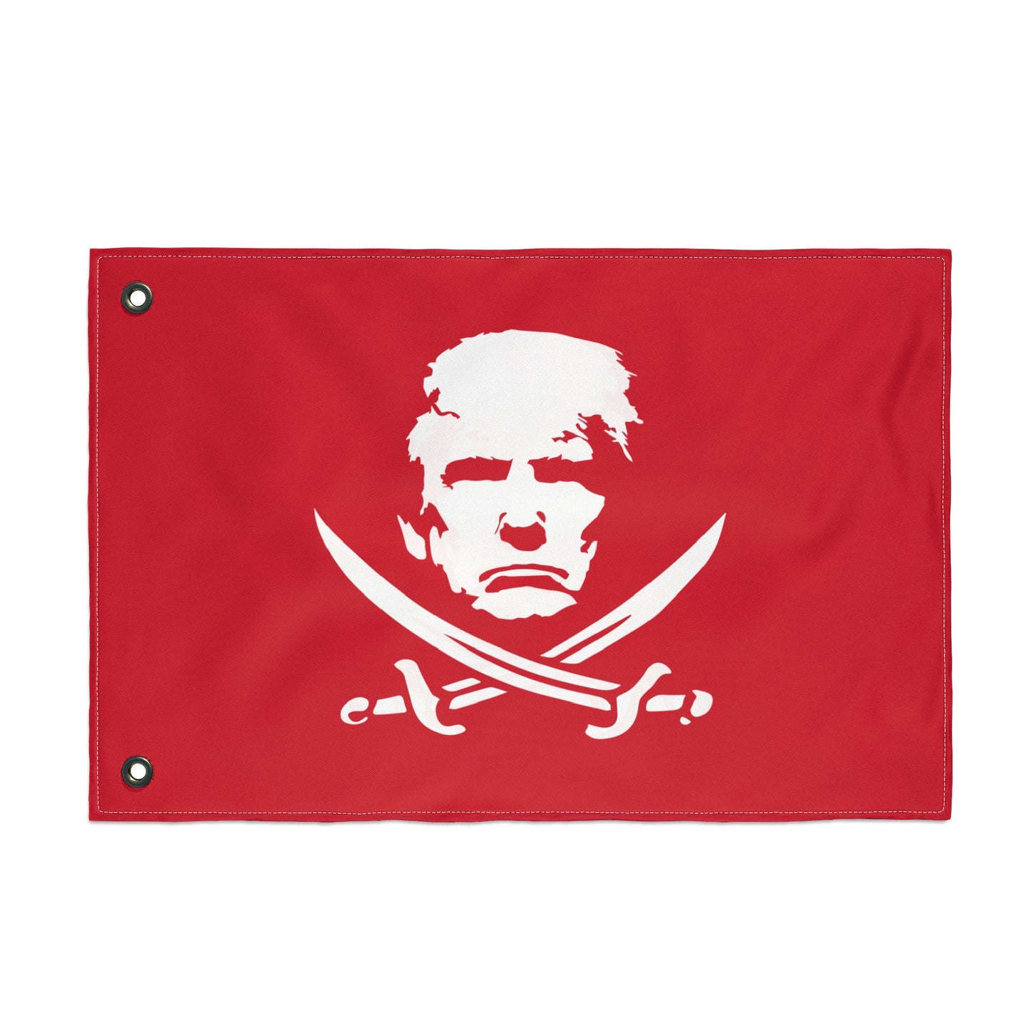 The Jolly Donald Double Sided  Flag (Red)